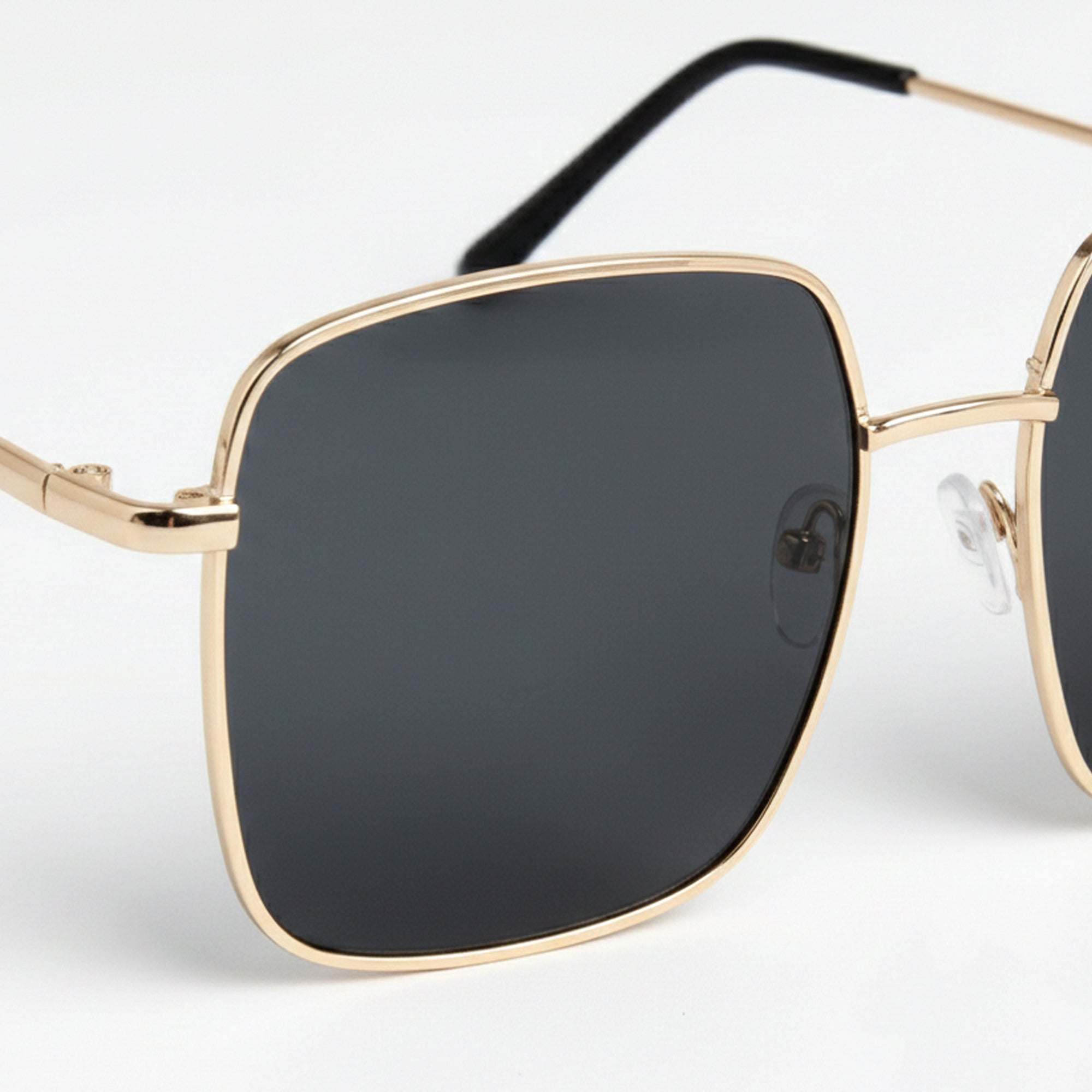Ajanta Unisex Square Framed Sunglasses Stylish Metal Frame Eyewear