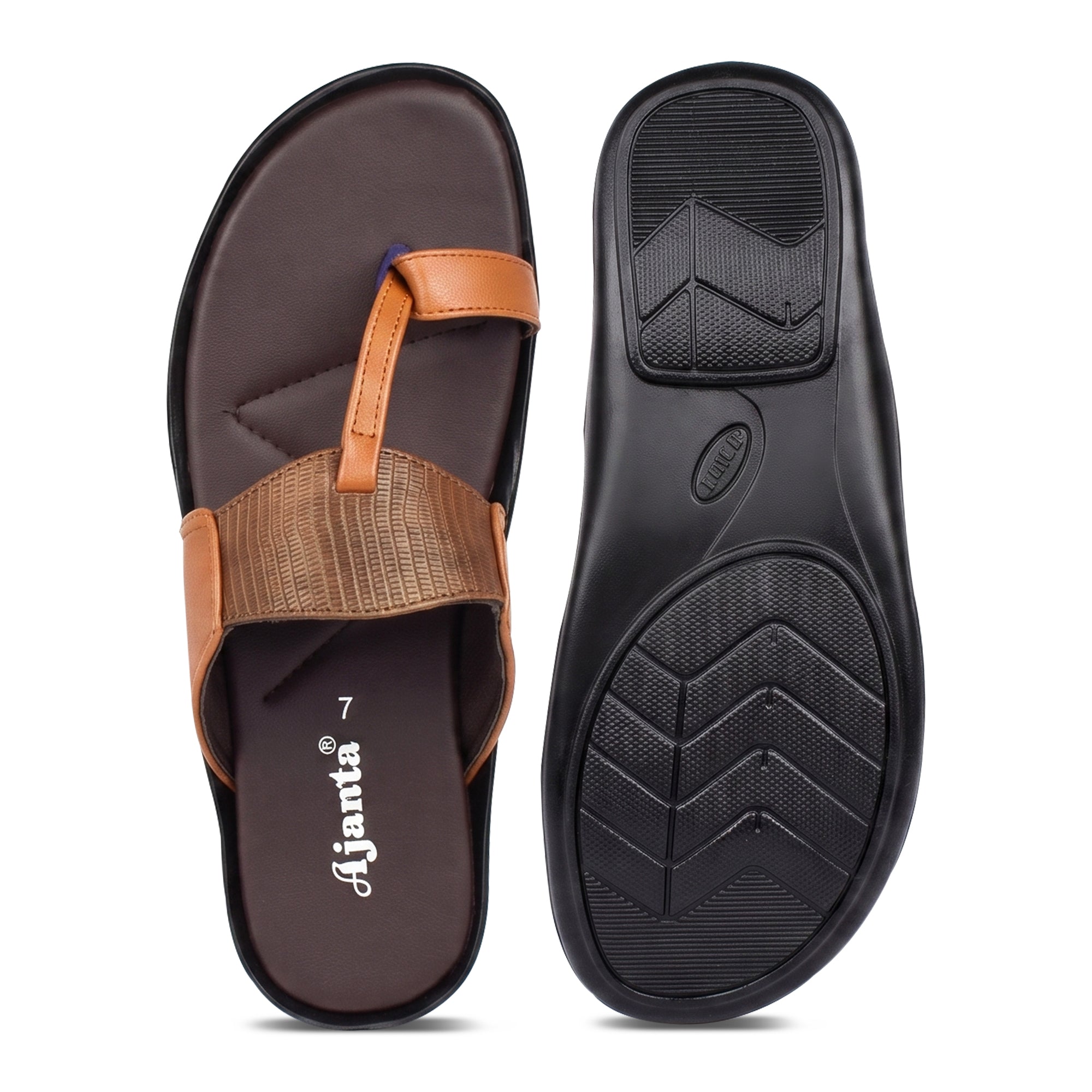 AJANTA Men Lightweight Comfort Sandals | Flexible Sole | Casual Wear
