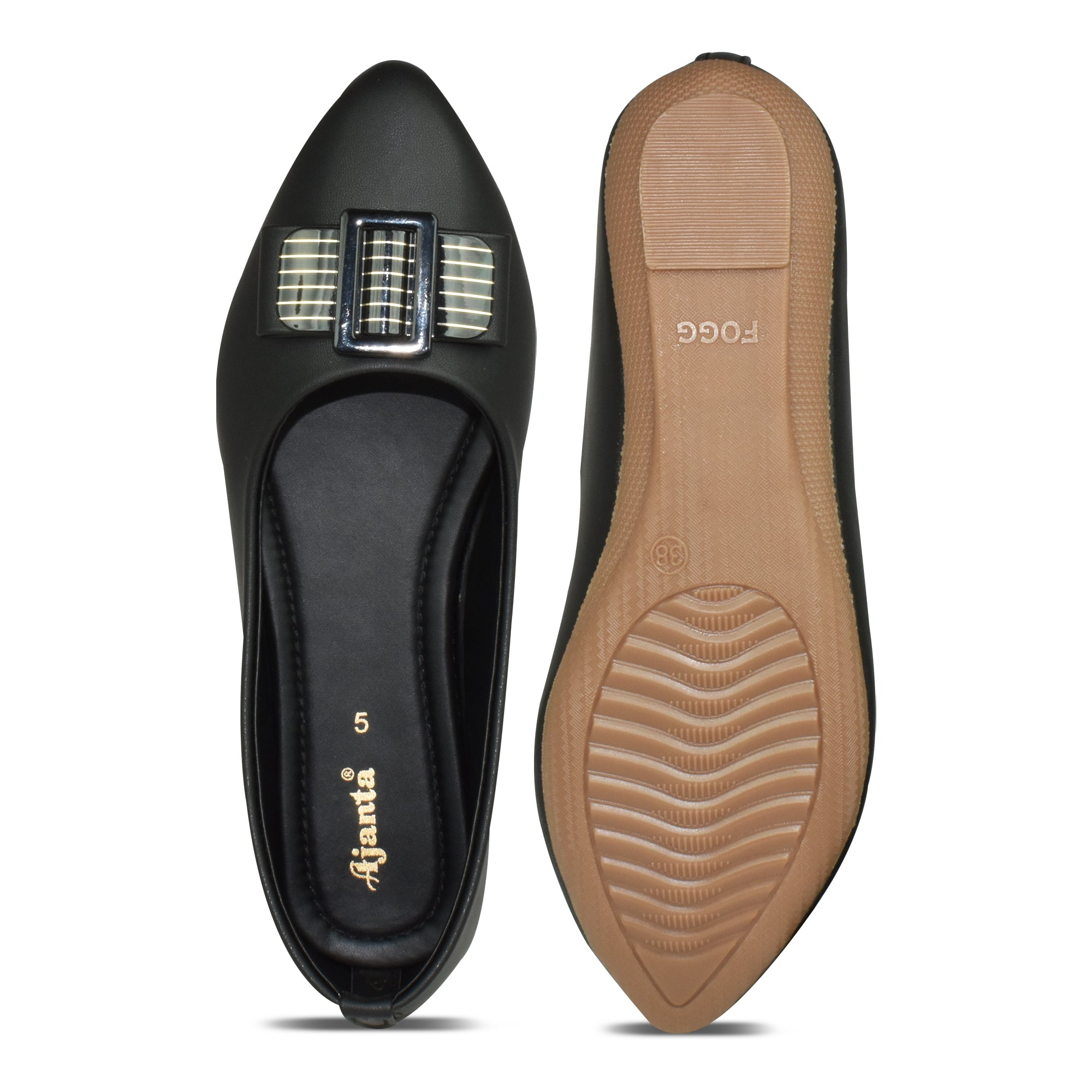 Ajanta Women's Slip On Bellies Stylish & Comfortable Ballerinas for Party Wear