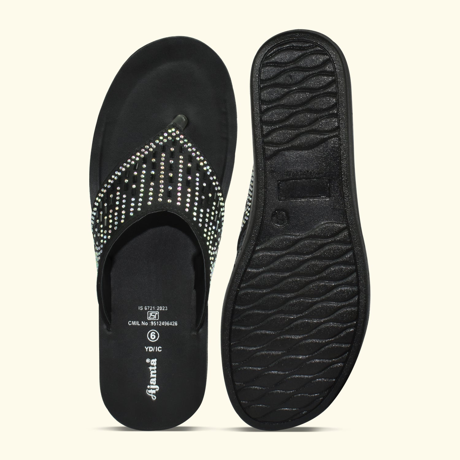 AJANTA Comfortable Flat Fashion Slip-on Slipper for Women,Chappal for Women & Girls EL1023