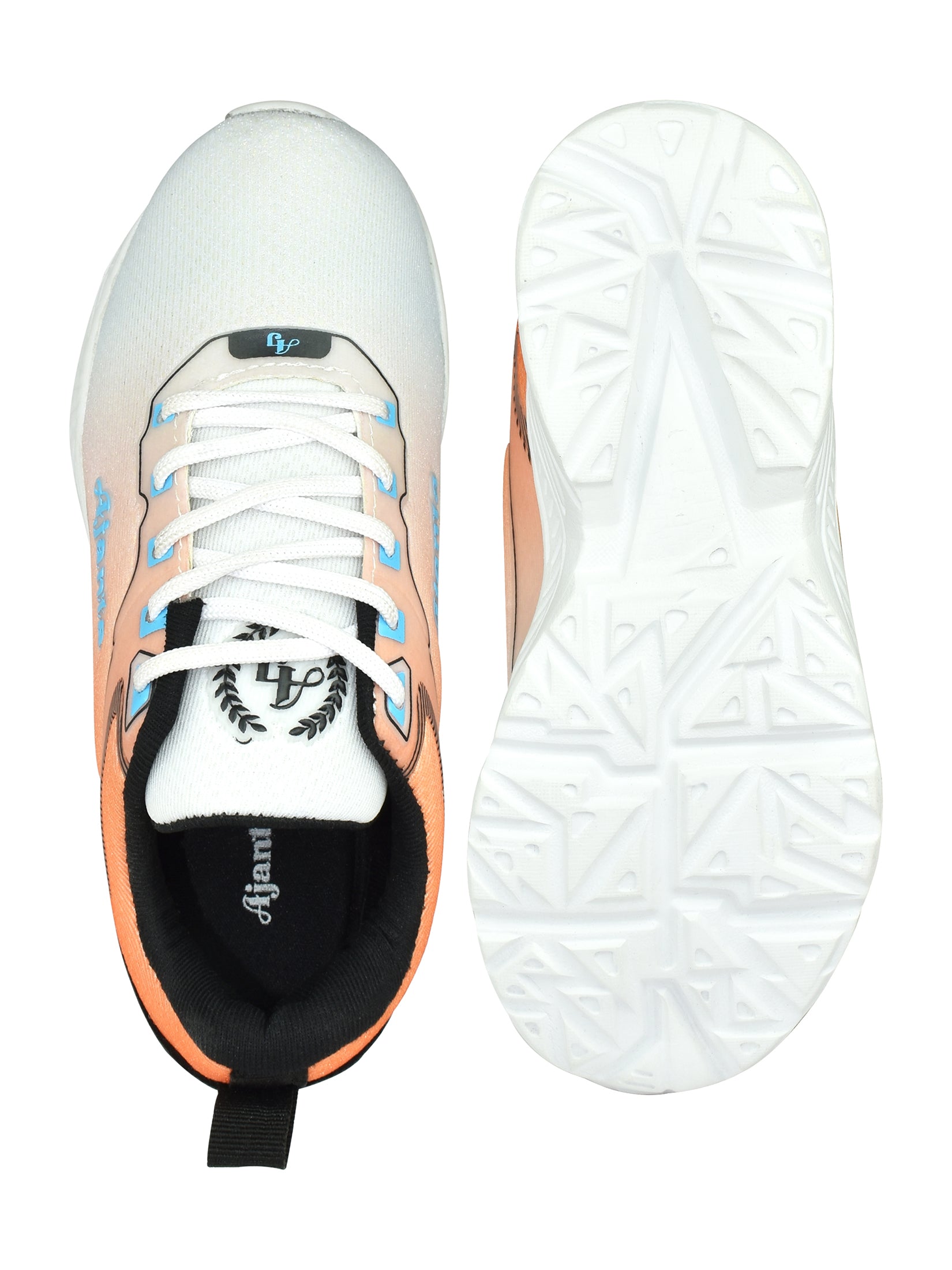 Ajanta Boys Orange Stylish Shoes | Lightweight Long Lasting Sports Shoes |  Mesh Upper with EVA Sole | Sports shoes EK2007