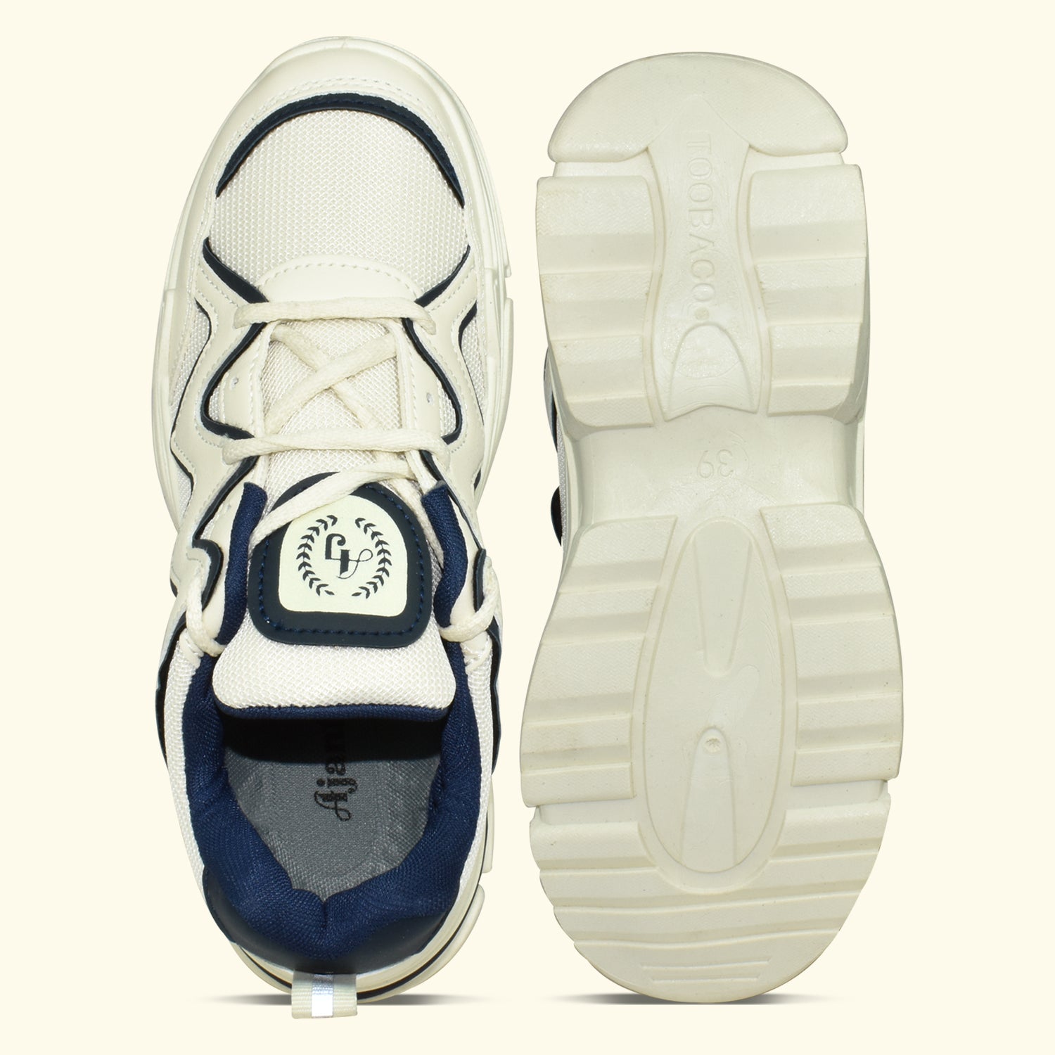 Ajanta Women's White Stylish Sneakers