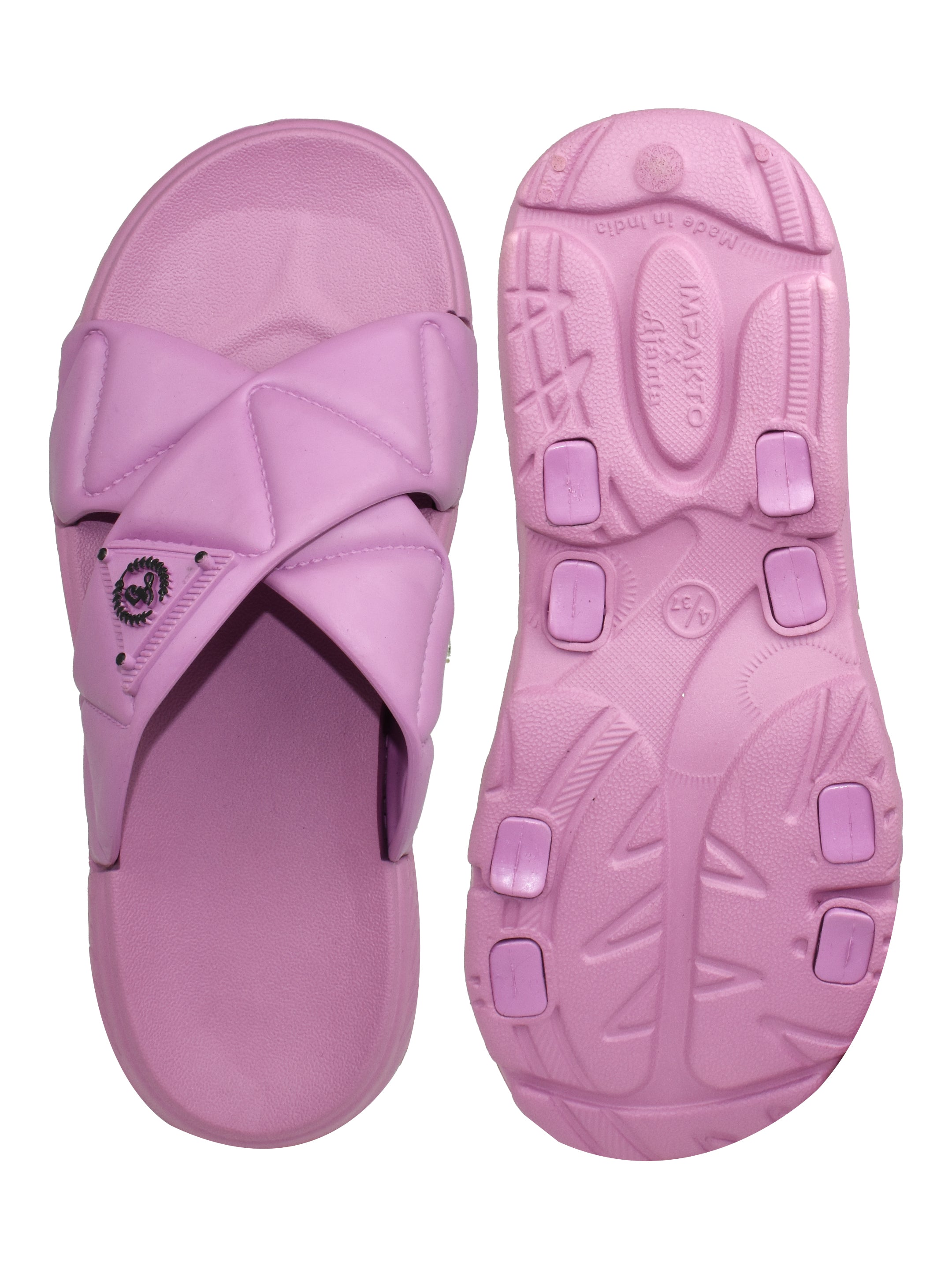 Ajanta Women’s Candy-Pink Cross-Strap Sandal