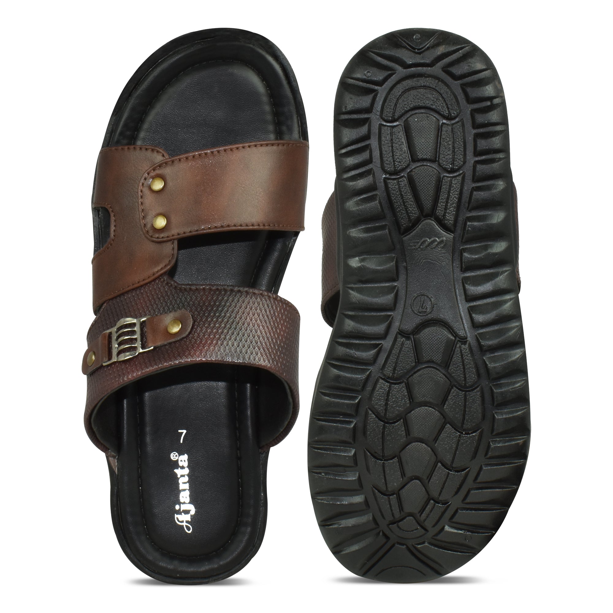 Ajanta Men’s Slip-On Soft Cushioned Sandals