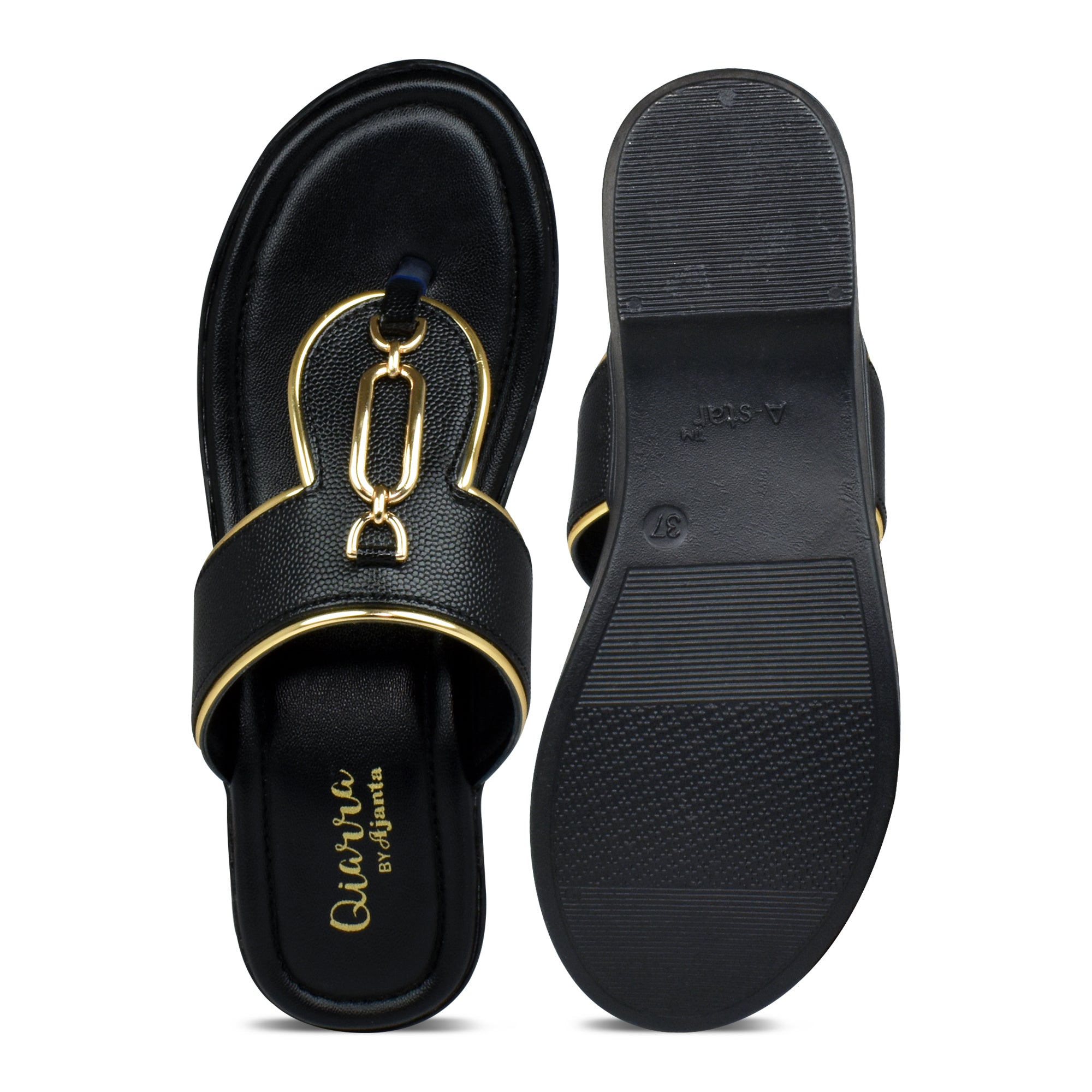 Ajanta Women's Comfortable Slip-on Wedge Sandals - Stylish Daily Wear Ladies Footwear
