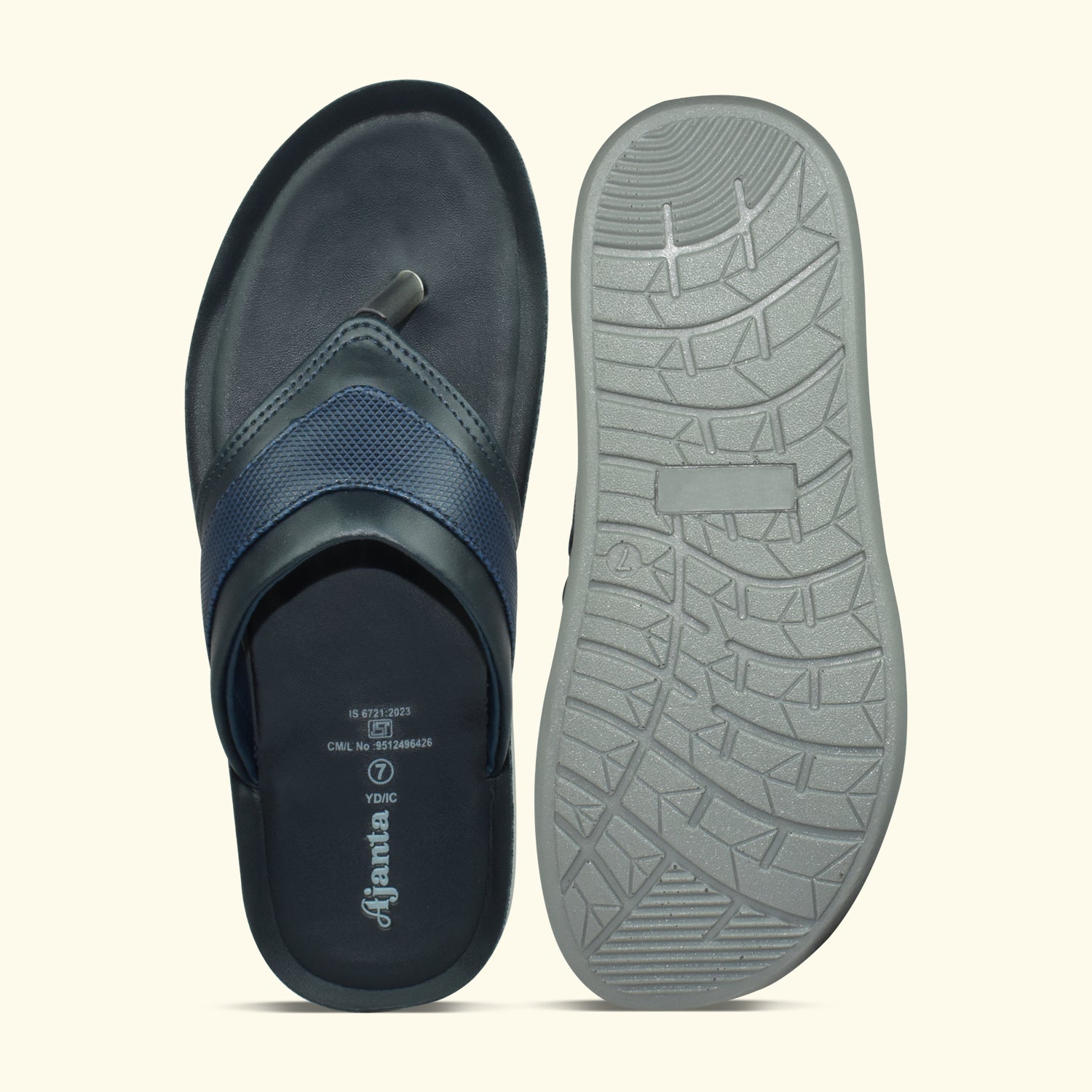 AJANTA Men Slipper| Casual Floaters |Home Use |Daliy-Wear|Anti Slip Outdoor Slipper For Men's And Boy's EG3016