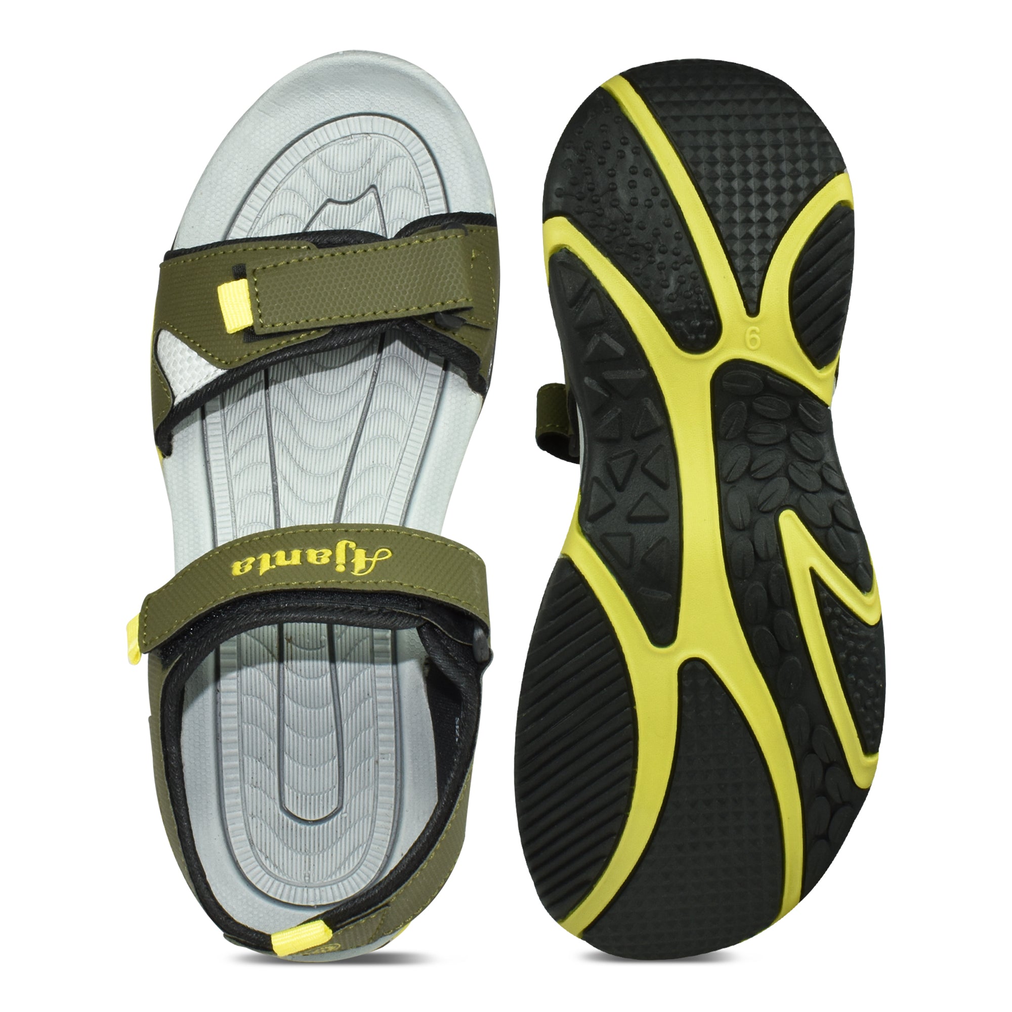 Ajanta Men’s Sports Sandals with Velcro Closure