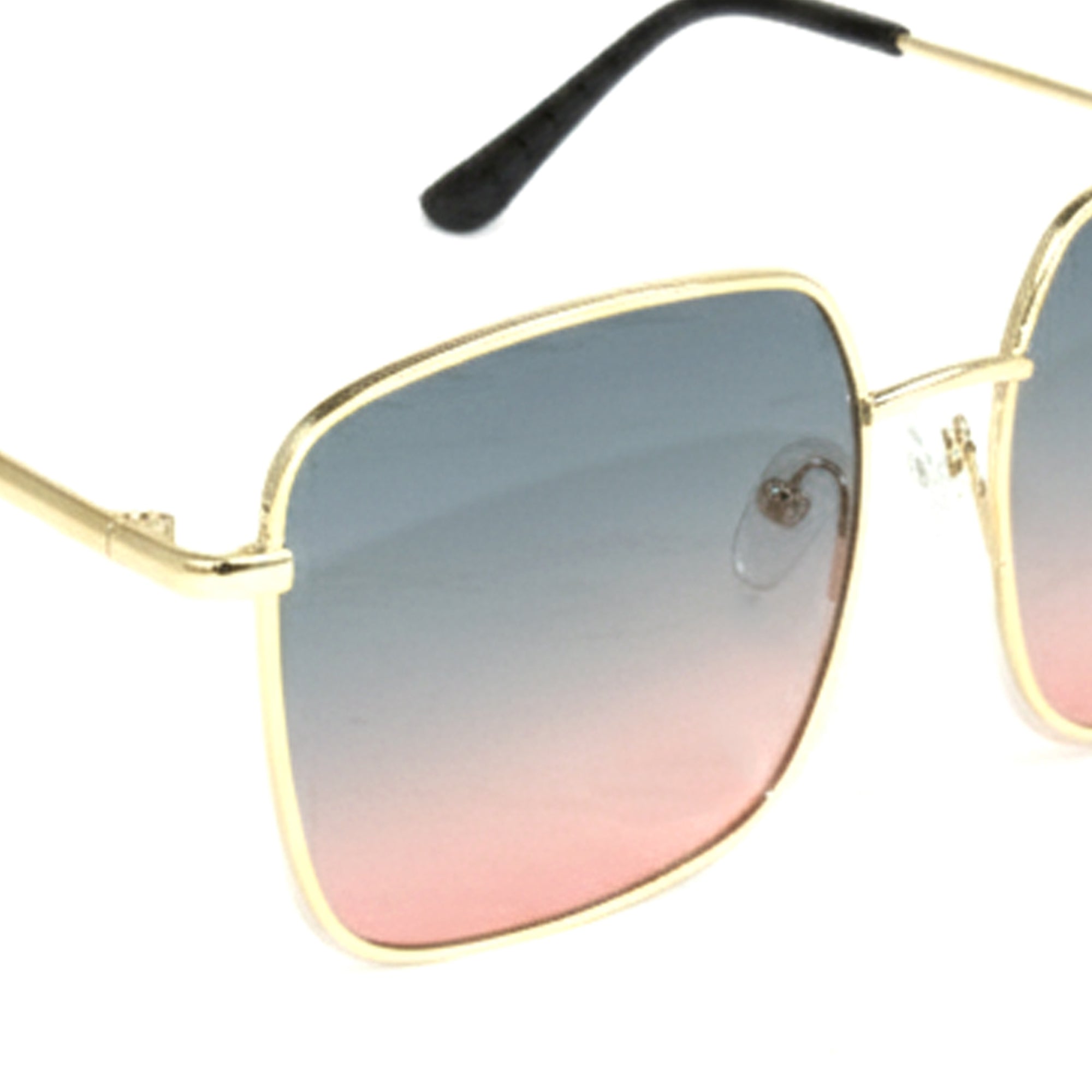 Ajanta Unisex Square Framed Sunglasses Stylish Metal Frame Eyewear