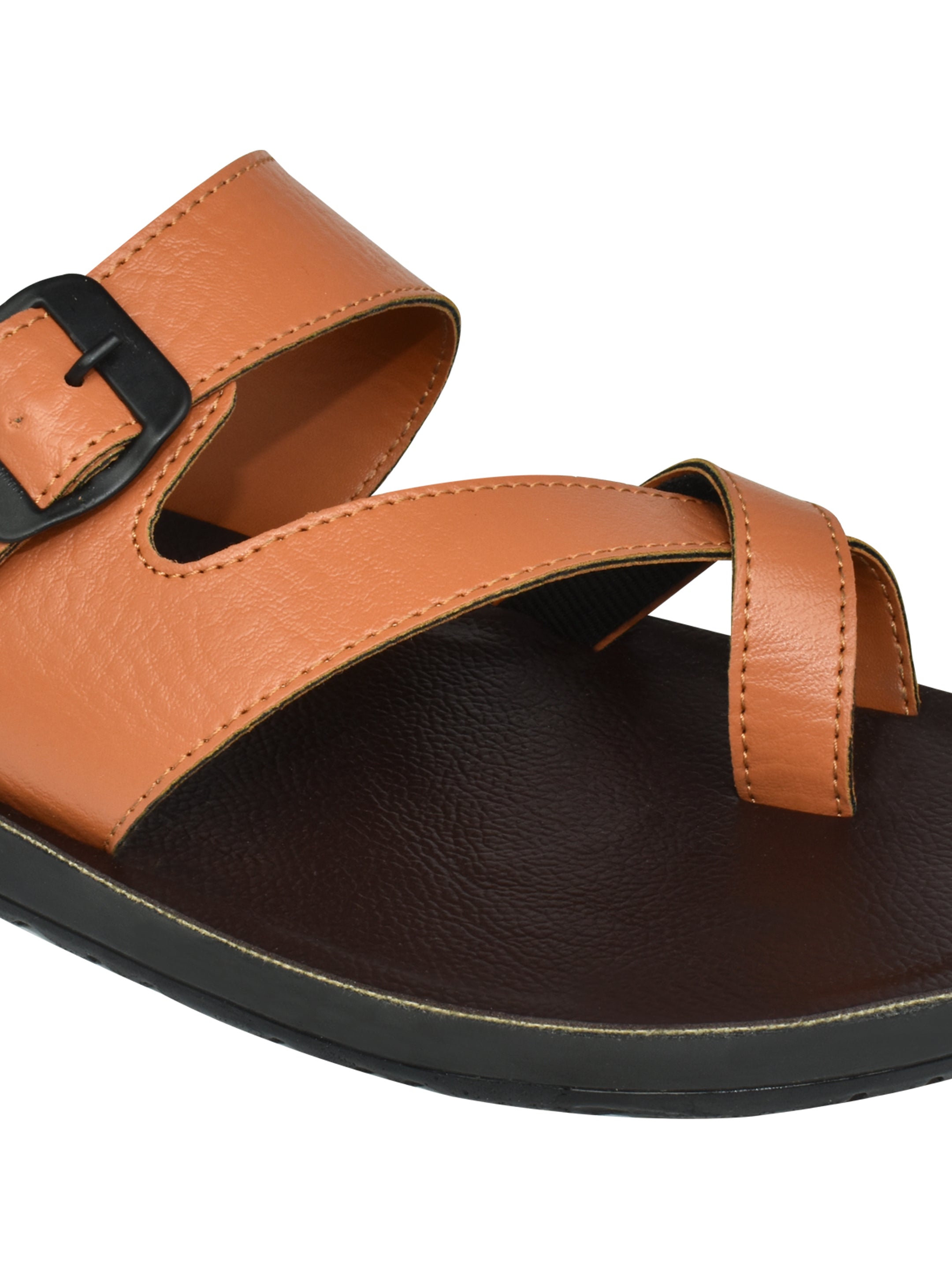 Ajanta Men’s Tan Beach Slip-On Sandals