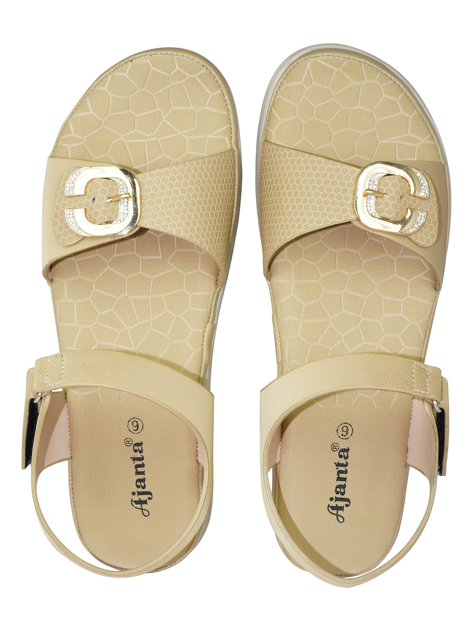 Ajanta Women Flat Sandal / Anti-Skid Grip for Confident Walking / Stable & Comfortable Steps EL4001