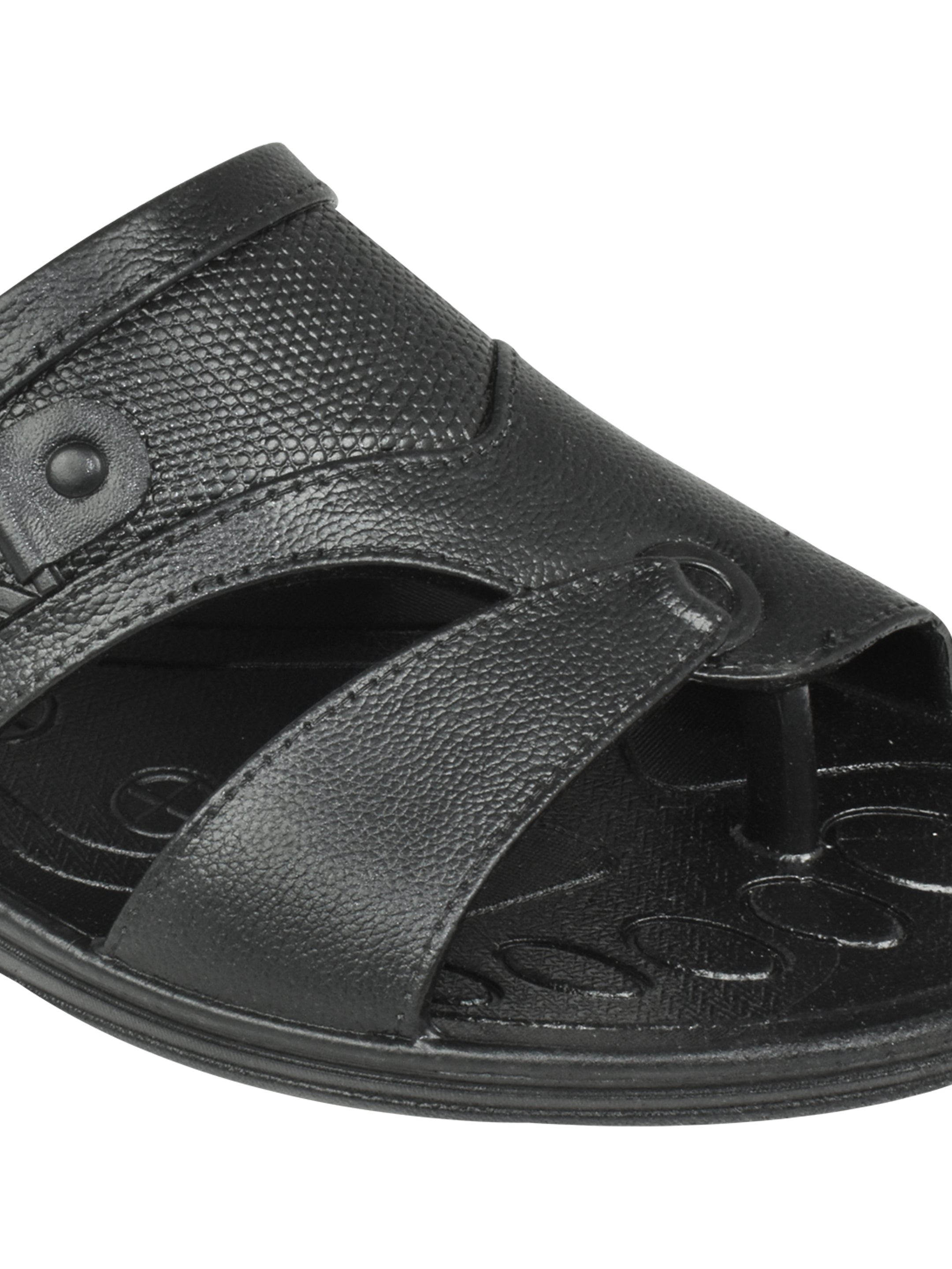 Ajanta Men’s Black Waterproof Anti-Slip Sandal