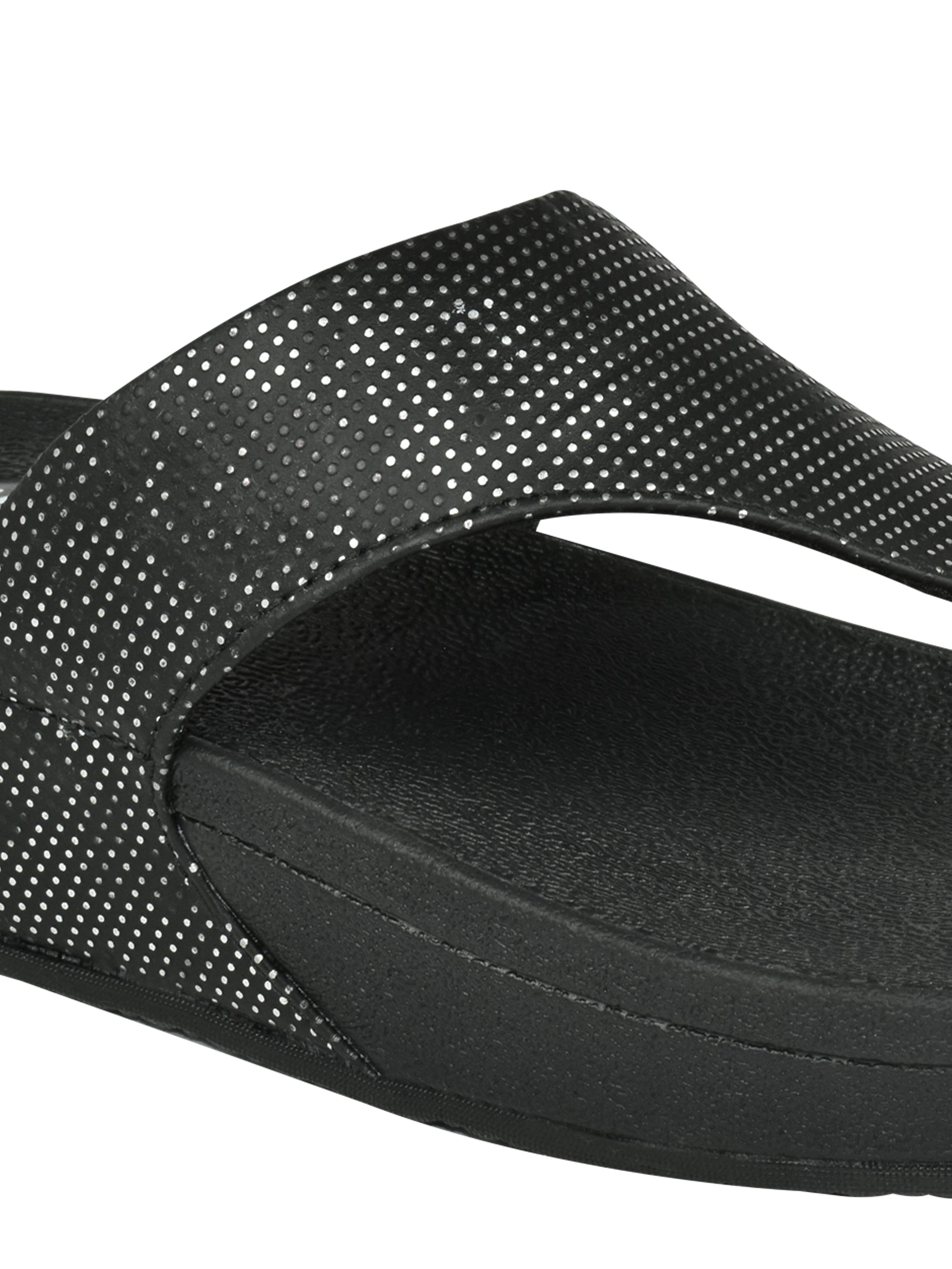 Ajanta Embellished Open Toe T-Strap Flats Sandal For Women