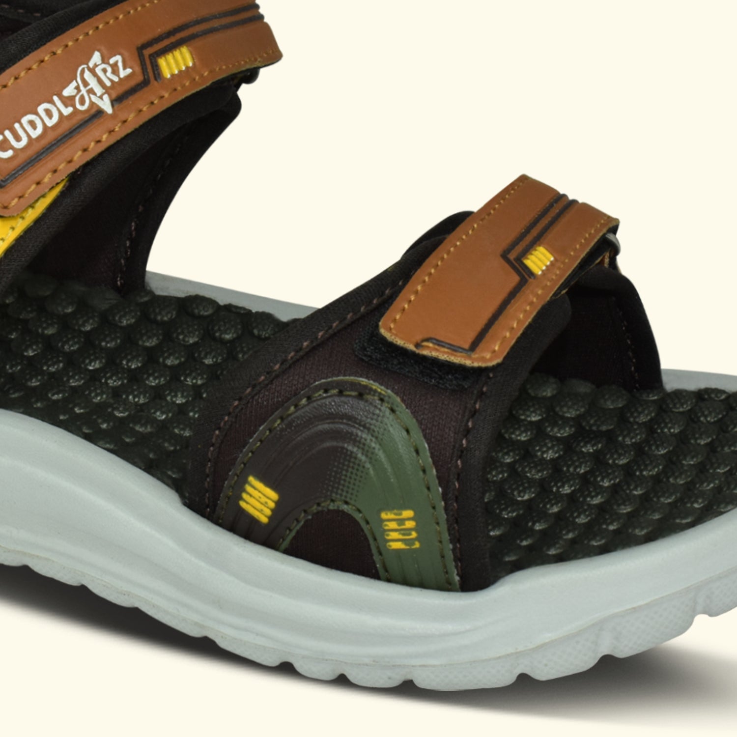 Ajanta Boy's Open-Toe Sandals with Velcro Closure