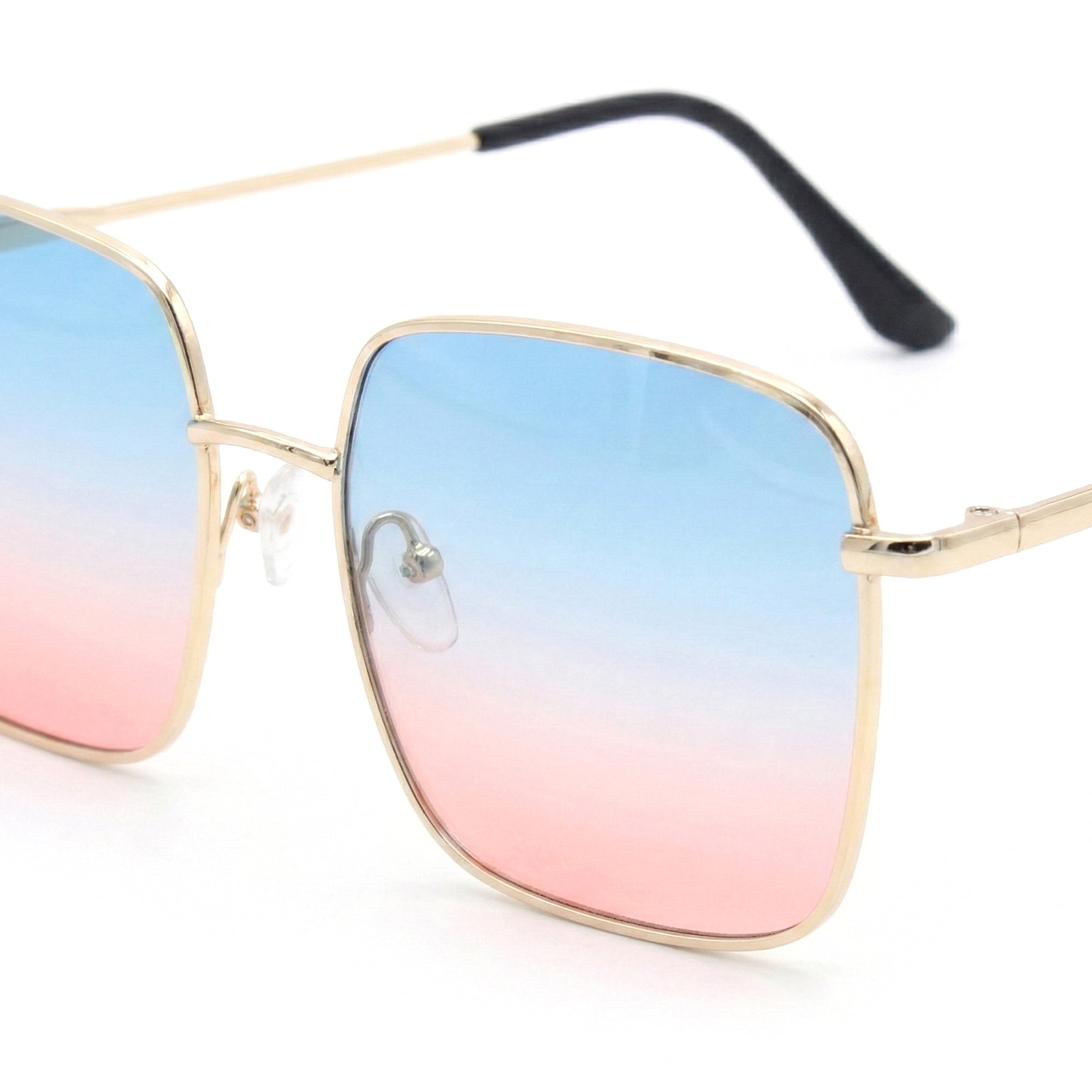 Ajanta Unisex Square Framed Sunglasses Stylish Metal Frame Eyewear
