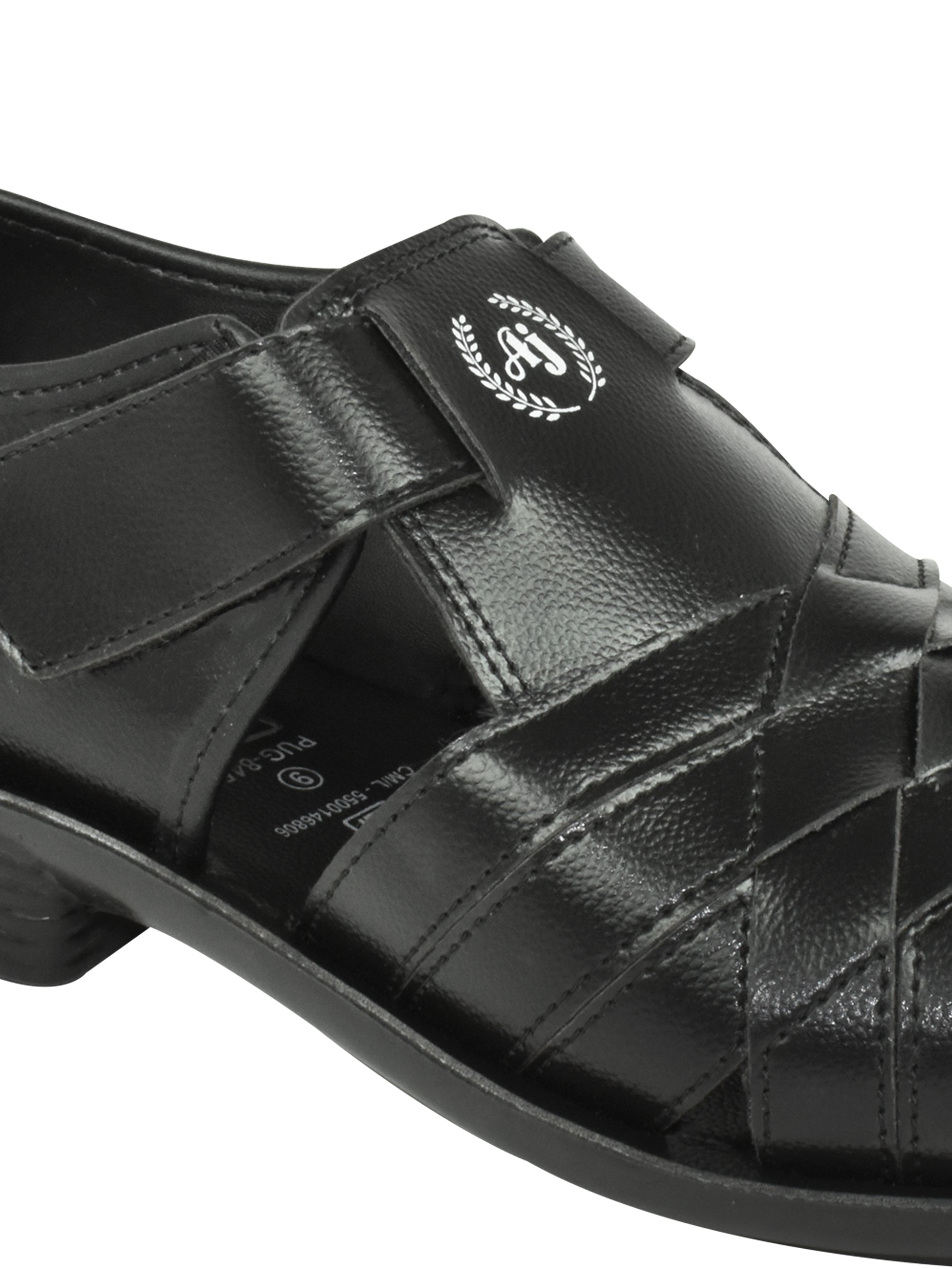 Ajanta Men’s Black Cycle Sandal