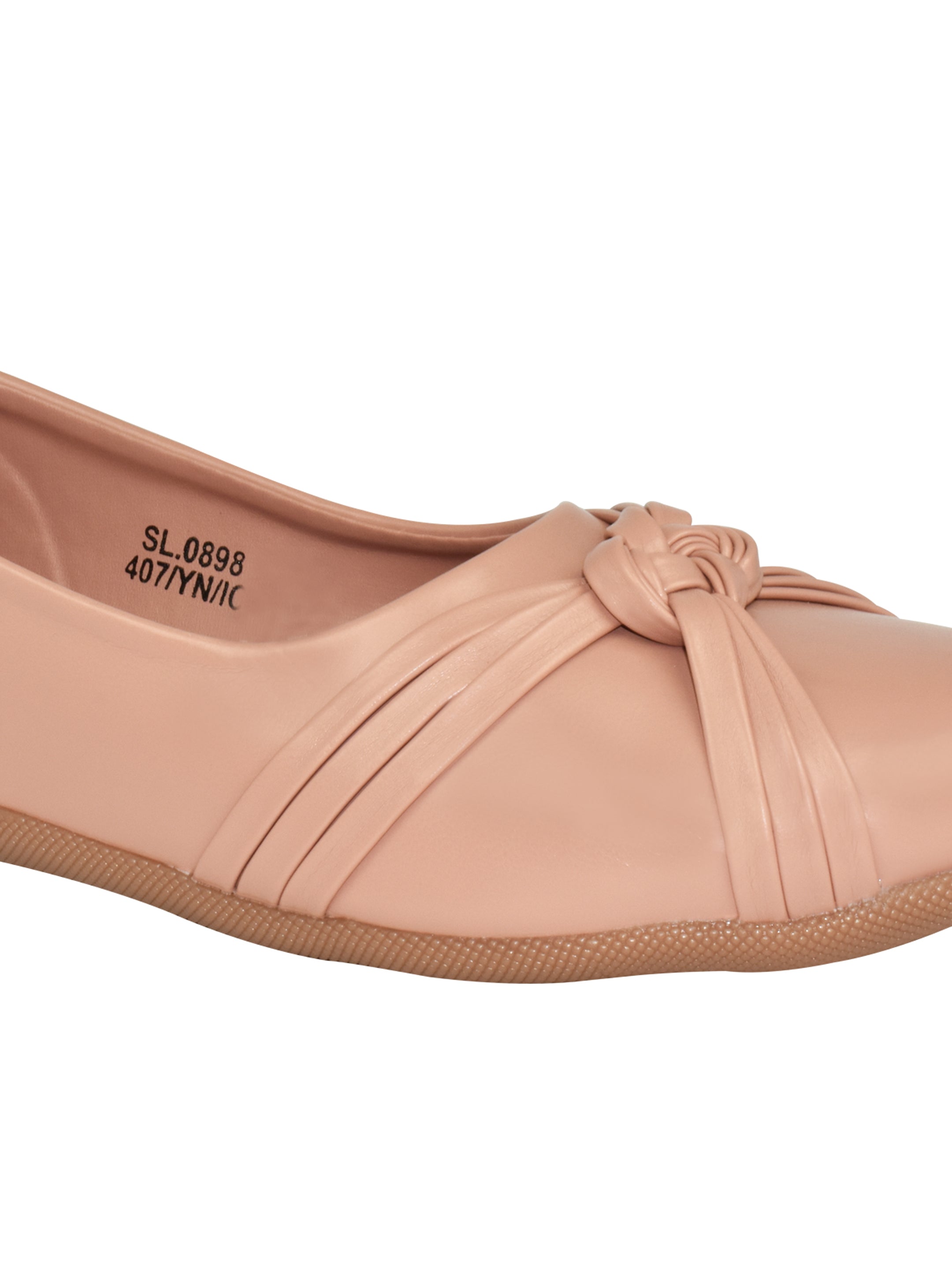 Ajanta Women’s Pink Rexine Closed Toe Bellies