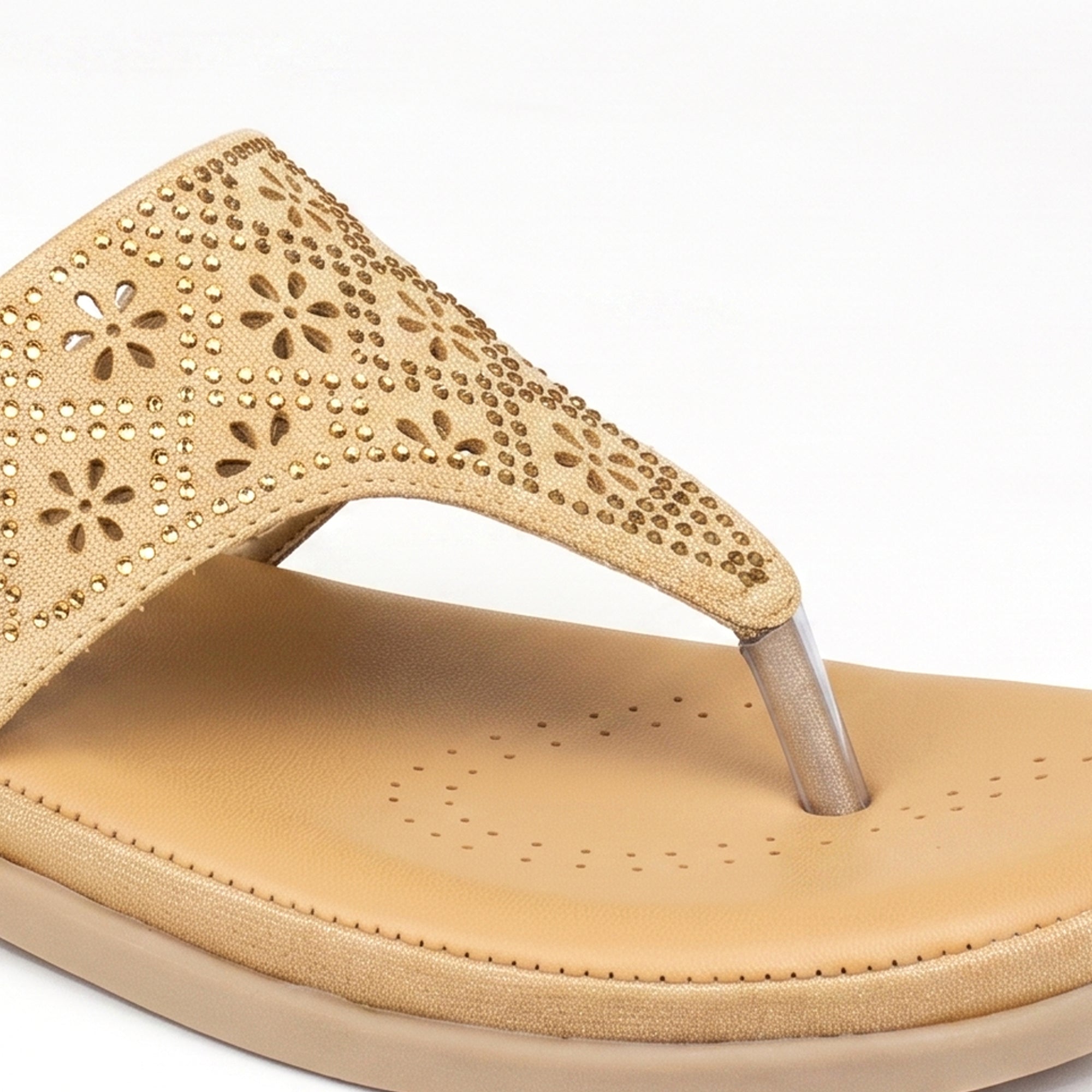 AJANTA Women Slip-On Sandals | Soft Cushion | Lightweight Casual Footwear