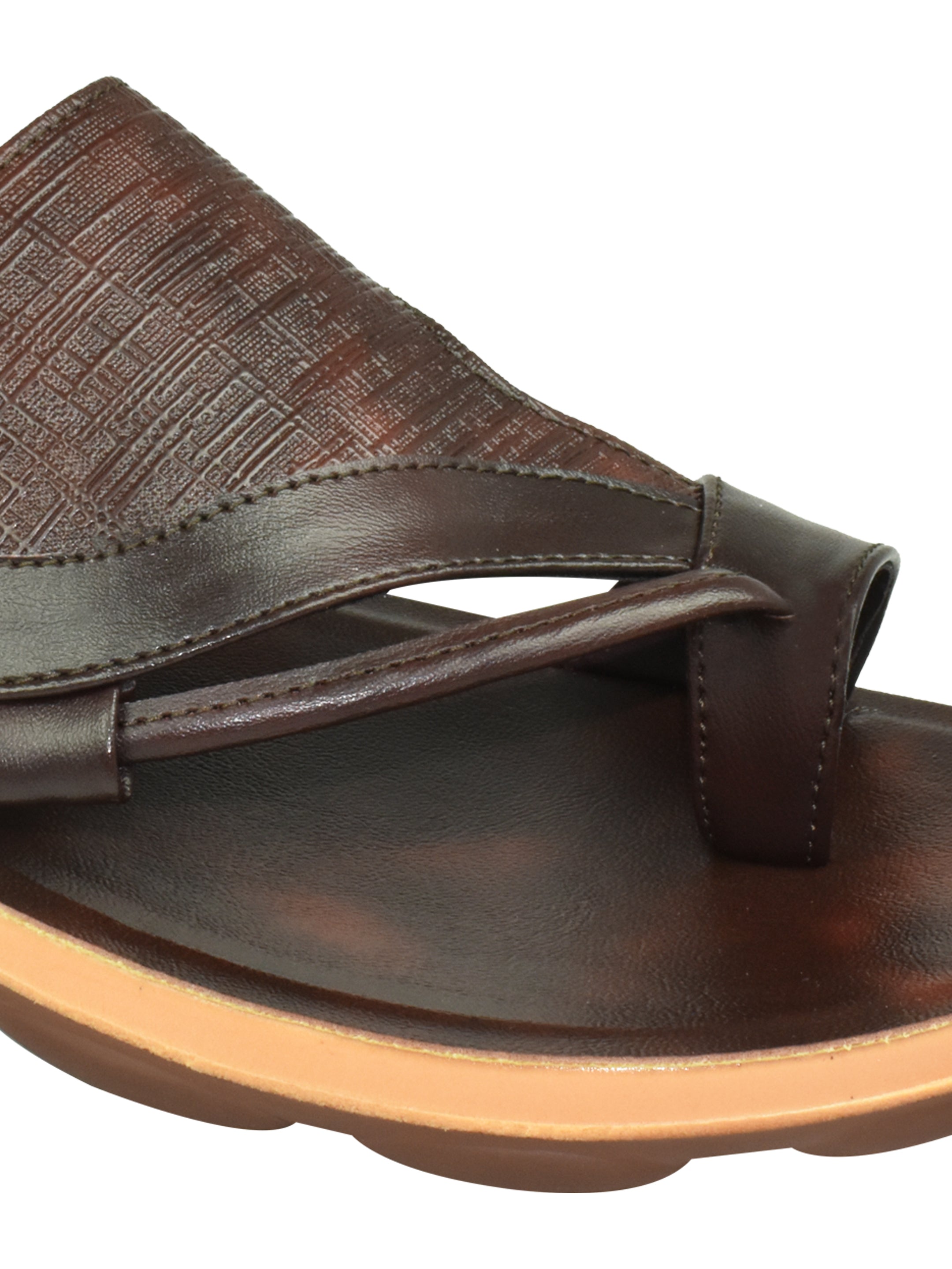 Ajanta Men’s Black Cross-Strap Sandal