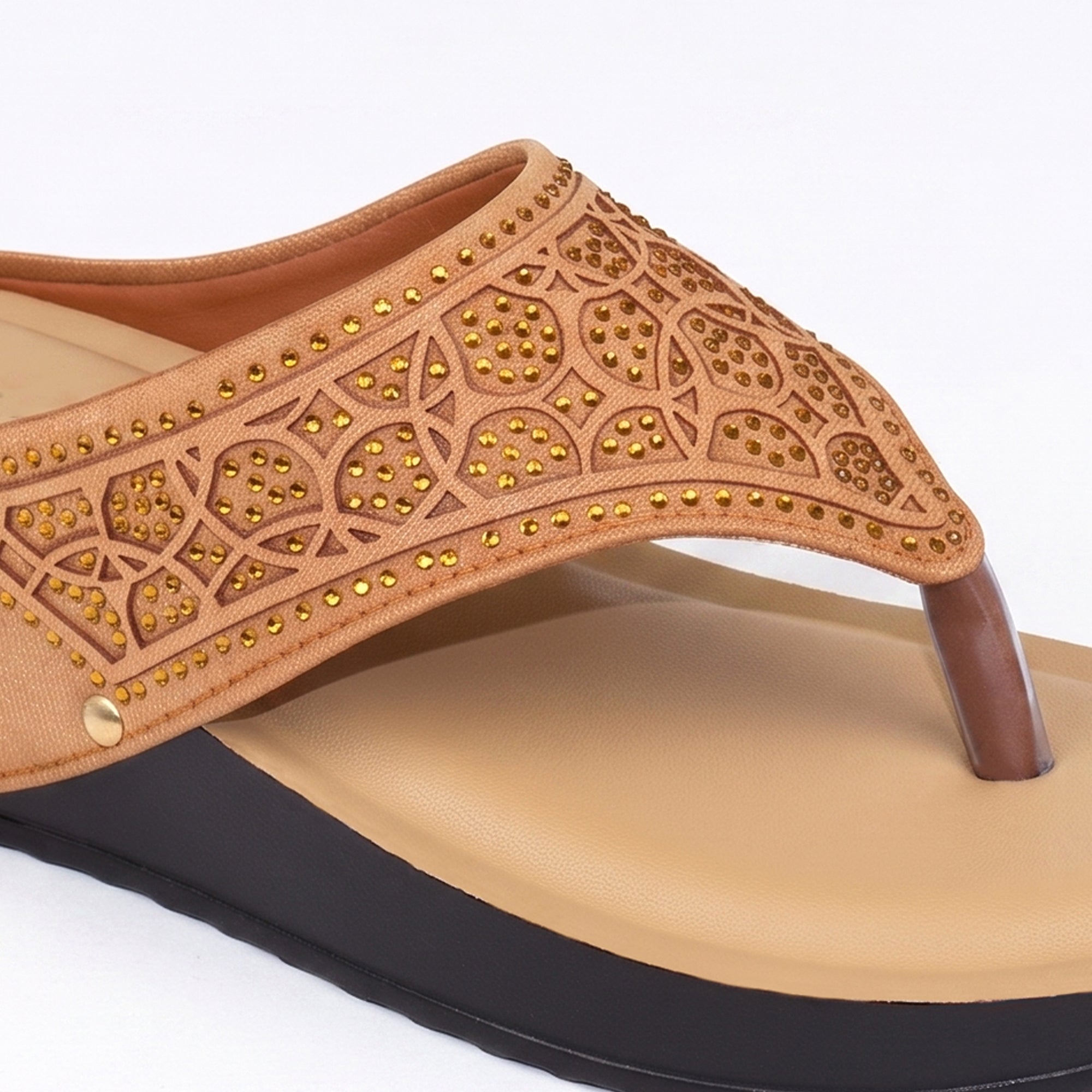 Women’s Stylish Comfort Sandals | Casual Daily Wear Slip-On Flats for Women & Girls | Lightweight Fashion Footwear Beige
