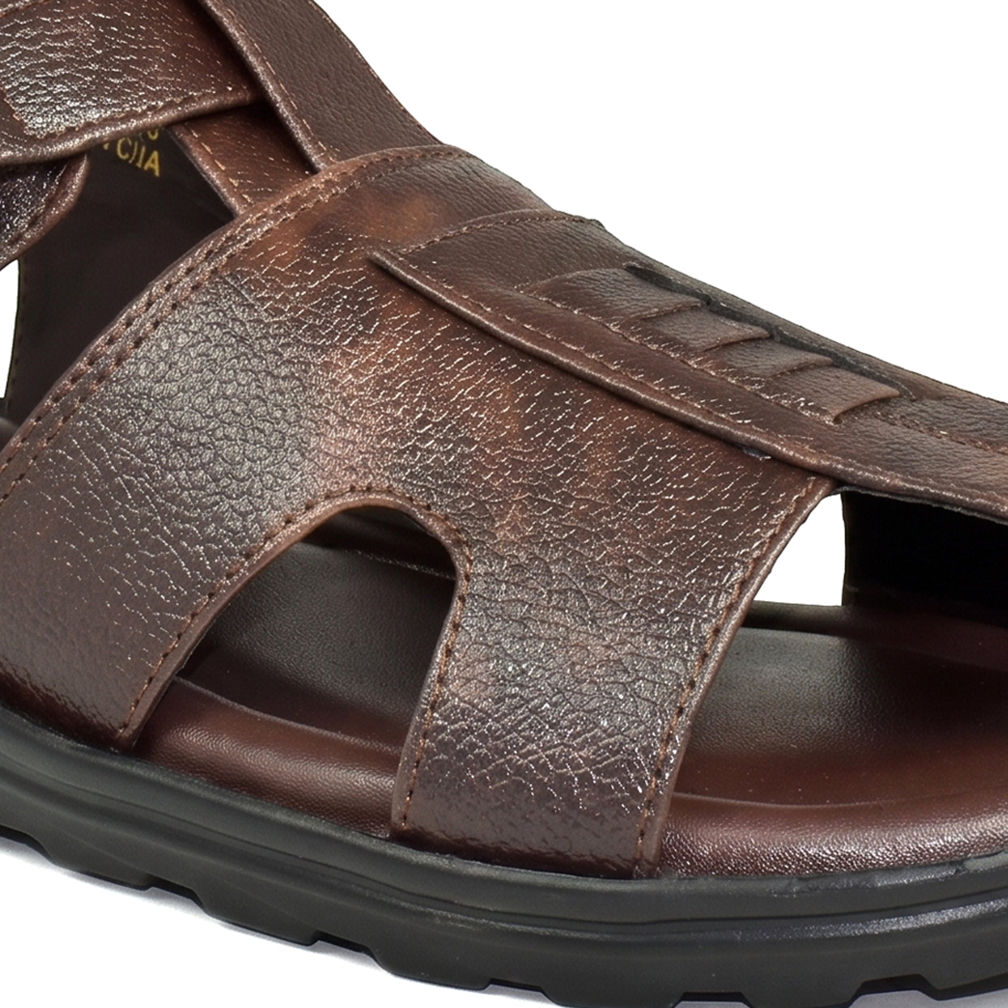 AJANTA Mens Comfort Velcro Sandals | Cushioned Footbed | Durable Sole