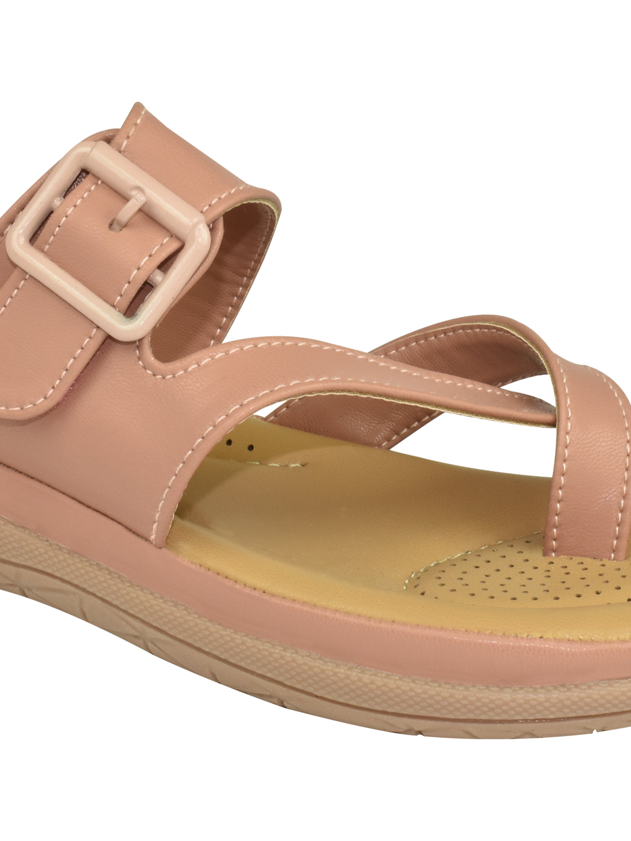 QIARRA by Ajanta Women’s One-Toe Flat Sandal