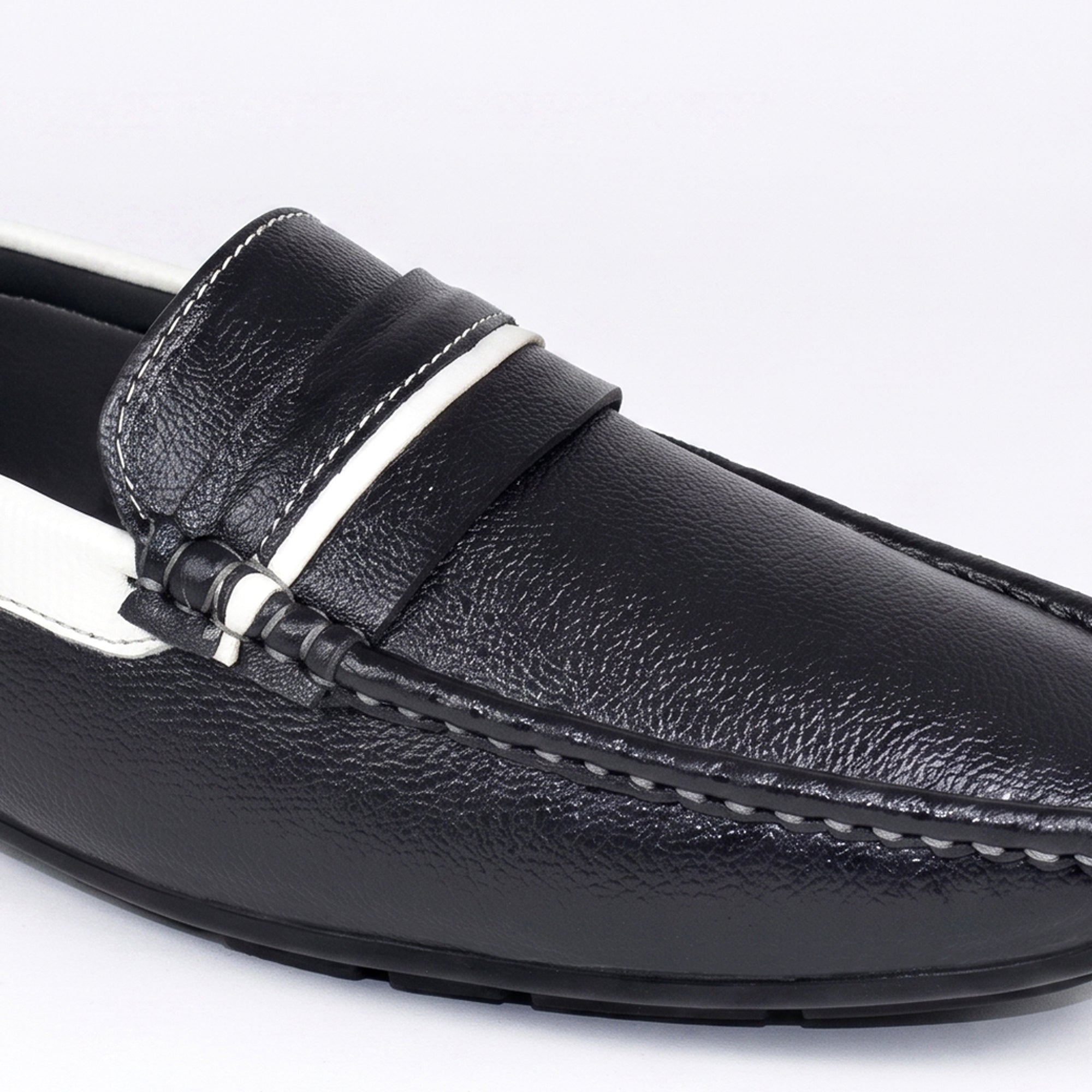 AJANTA Men Stylish Loafers | Synthetic Leather Casual Slip-On Shoes for Daily Wear