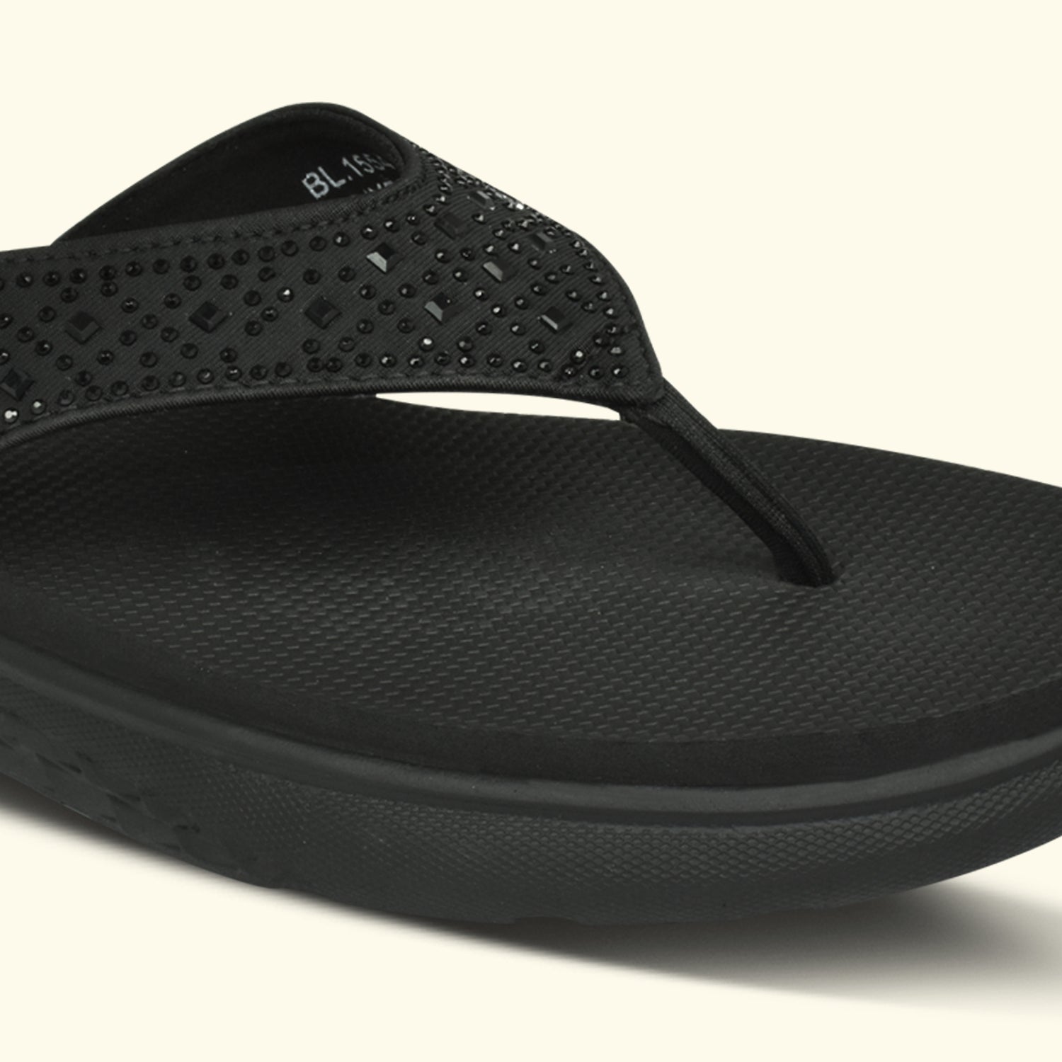 QIARRA V-Strap Embellished Sandals for Women