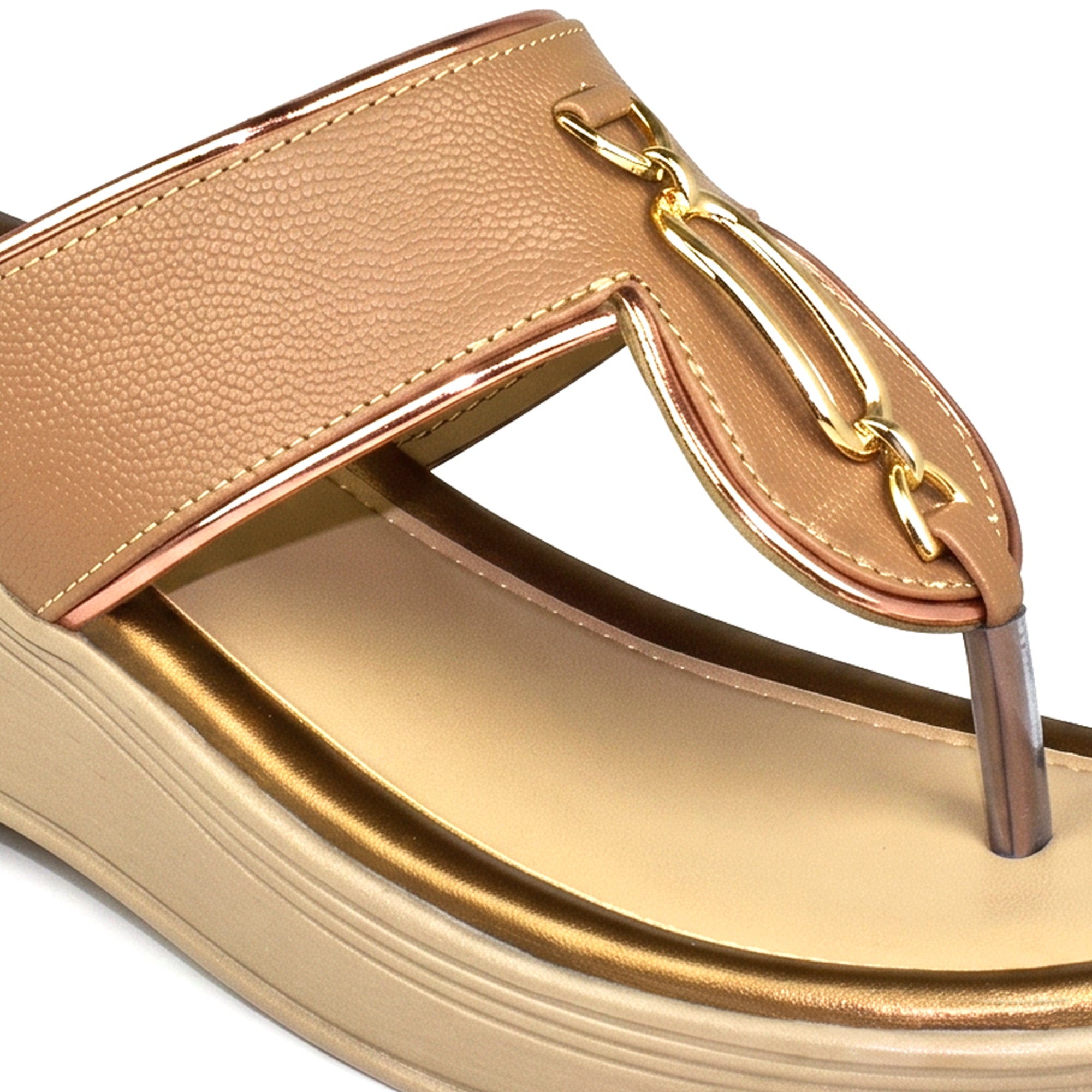 Ajanta Women's Comfortable Slip-on Wedge Sandals - Stylish Daily Wear Ladies Footwear