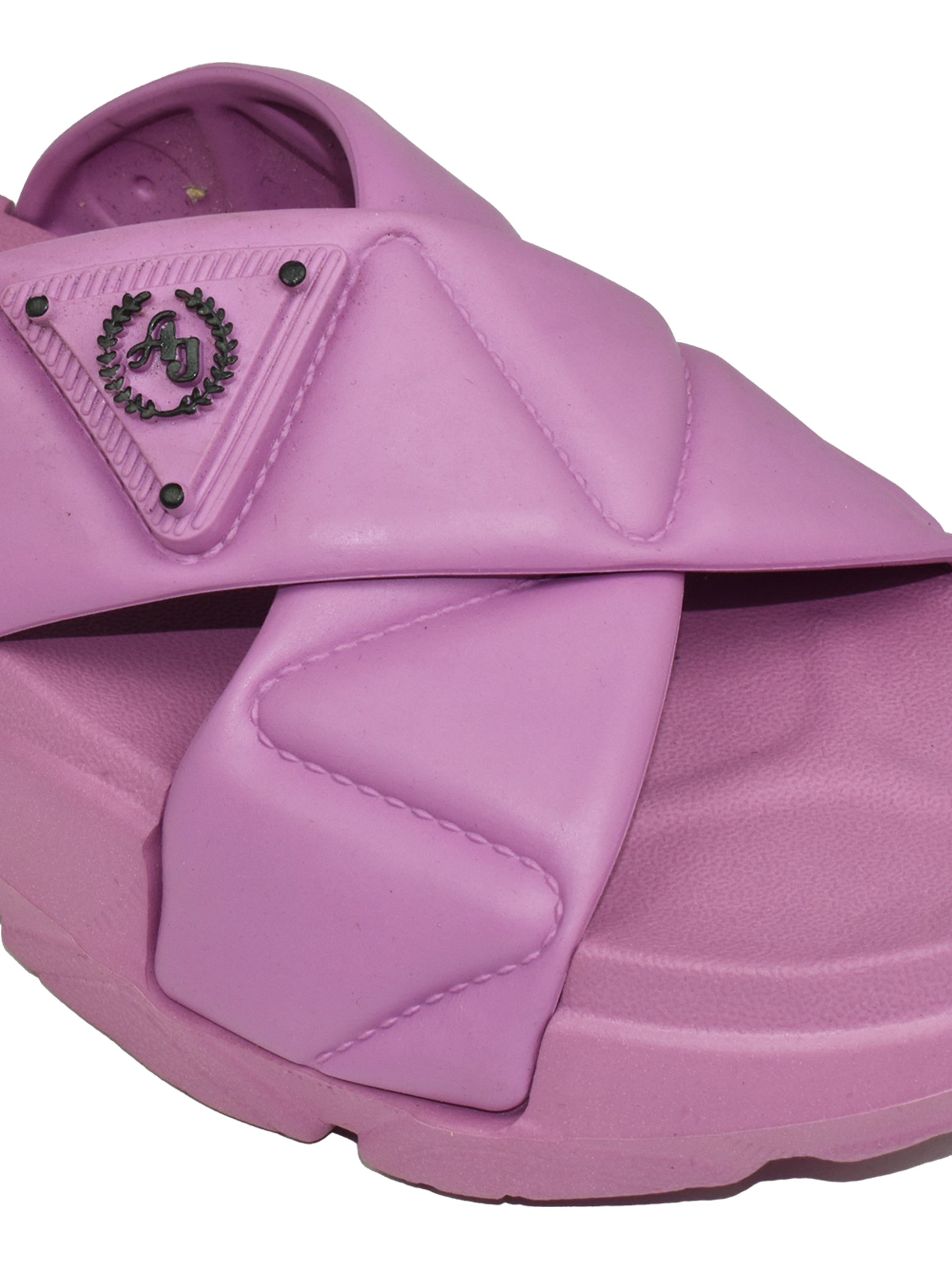 Ajanta Women’s Candy-Pink Cross-Strap Sandal