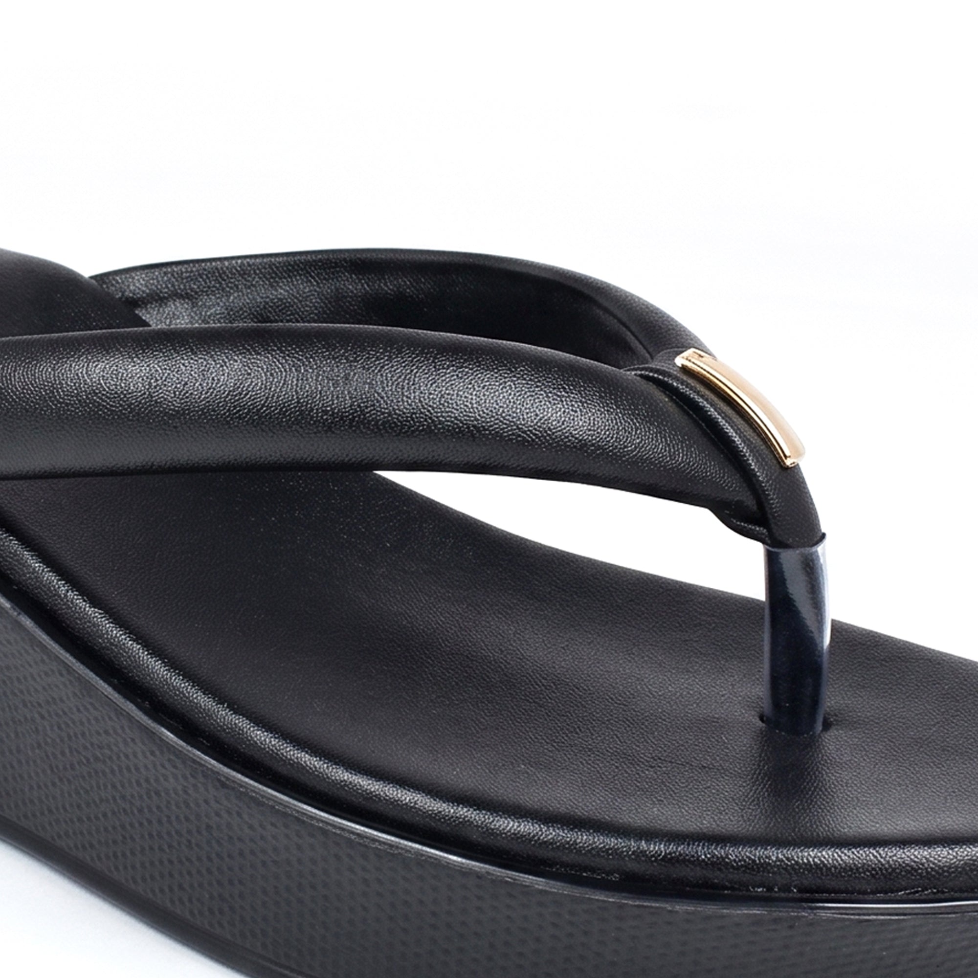 AJANTA Women Wedge Heel Sandals | Toe Post Flip Flop Sandals for Women | Platform Slip On Sandals | Lightweight Cushioned Walking Footwear | Daily Office, Travel, Puja & Festive Wear For Woman