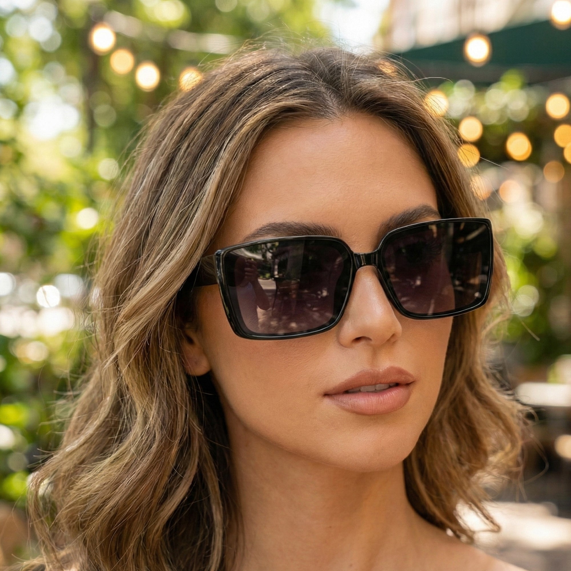 Ajanta Women’s Square Framed Sunglasses Elegant Fashion Eyewear