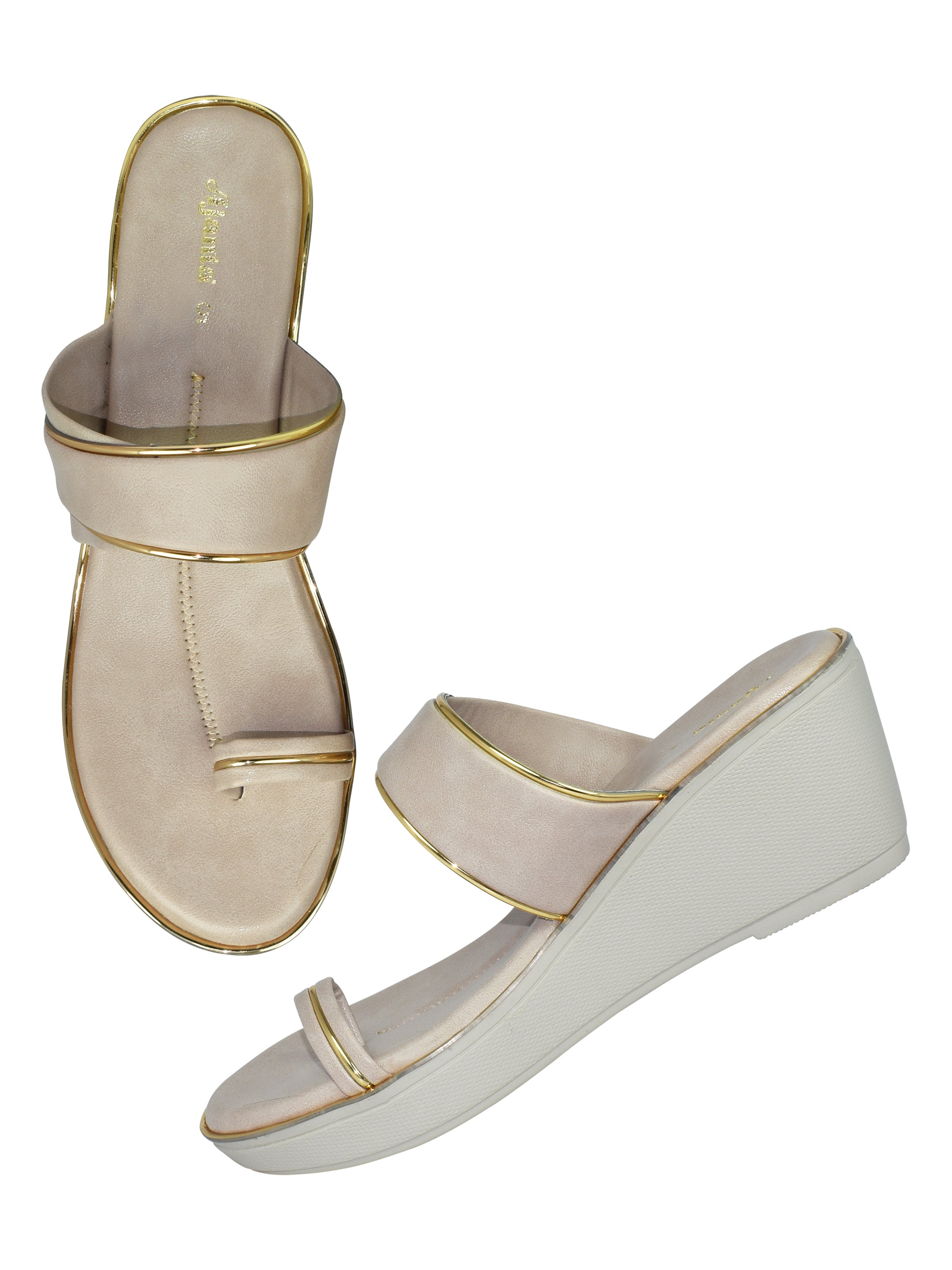 Ajanta Women’s Fashion Slip-On Heel Sandals