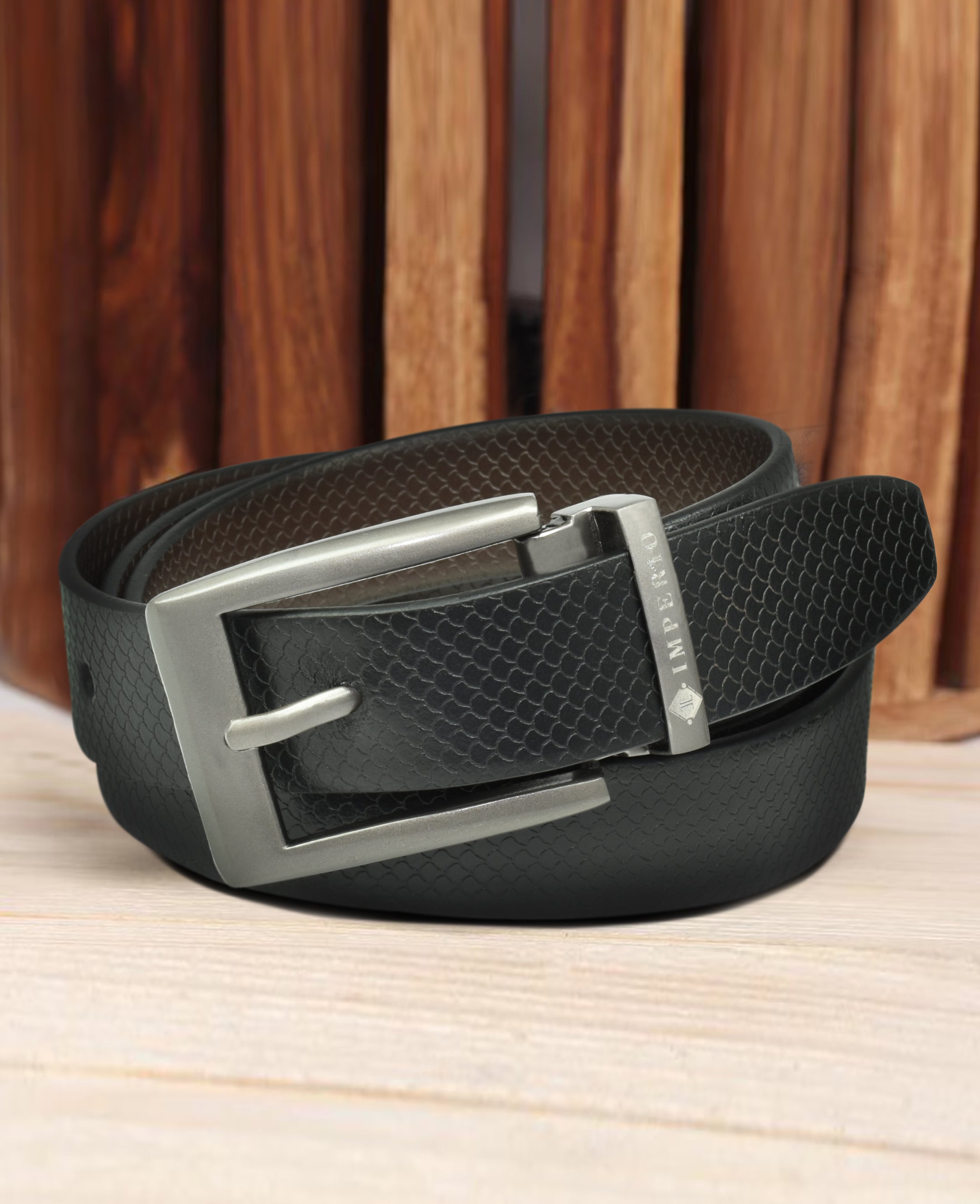 Imperio Genuine Leather Reversible Belt for Men โ Dual-Tone Formal Essential
