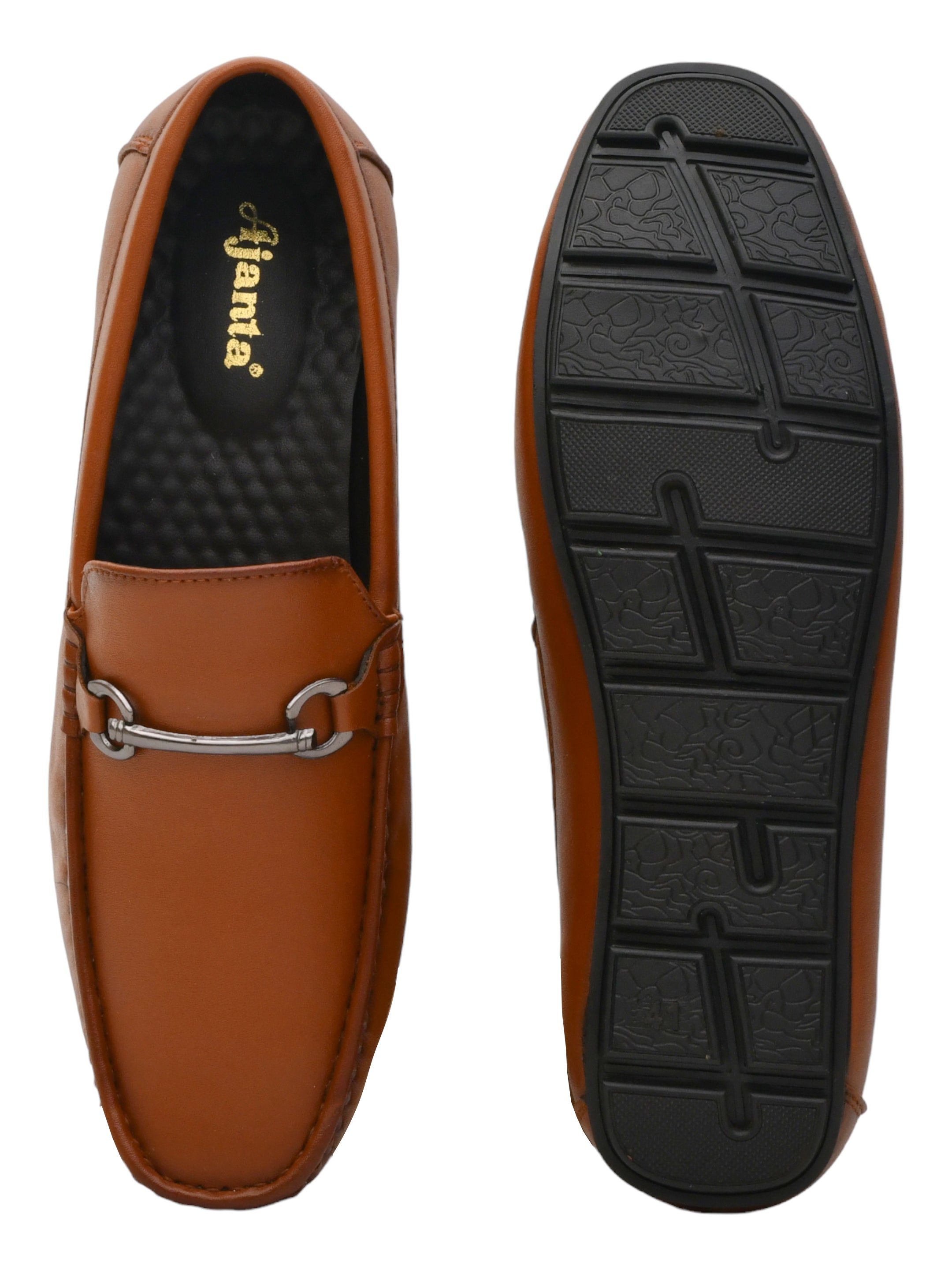 Ajanta Men Loafers / Men’s Non-Slip Loafers / Classic Formal Design with Anti-Skid Grip EG4003