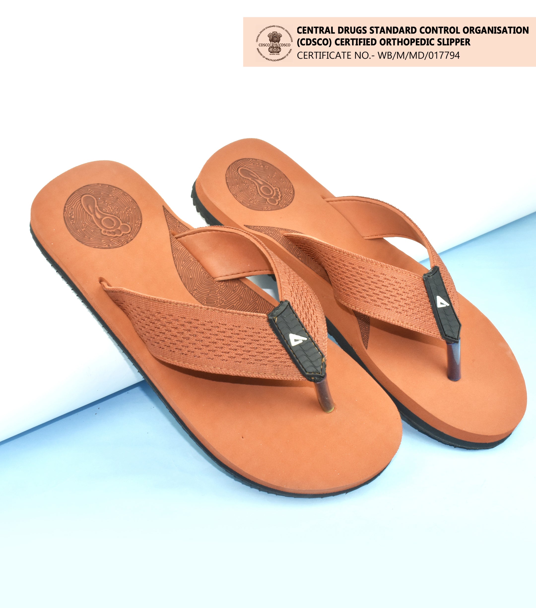 Ortho Cheer Men's Orthopedic and Diabetic Friendly Super Soft, Lightweight & Comfortable Slipper AO2007