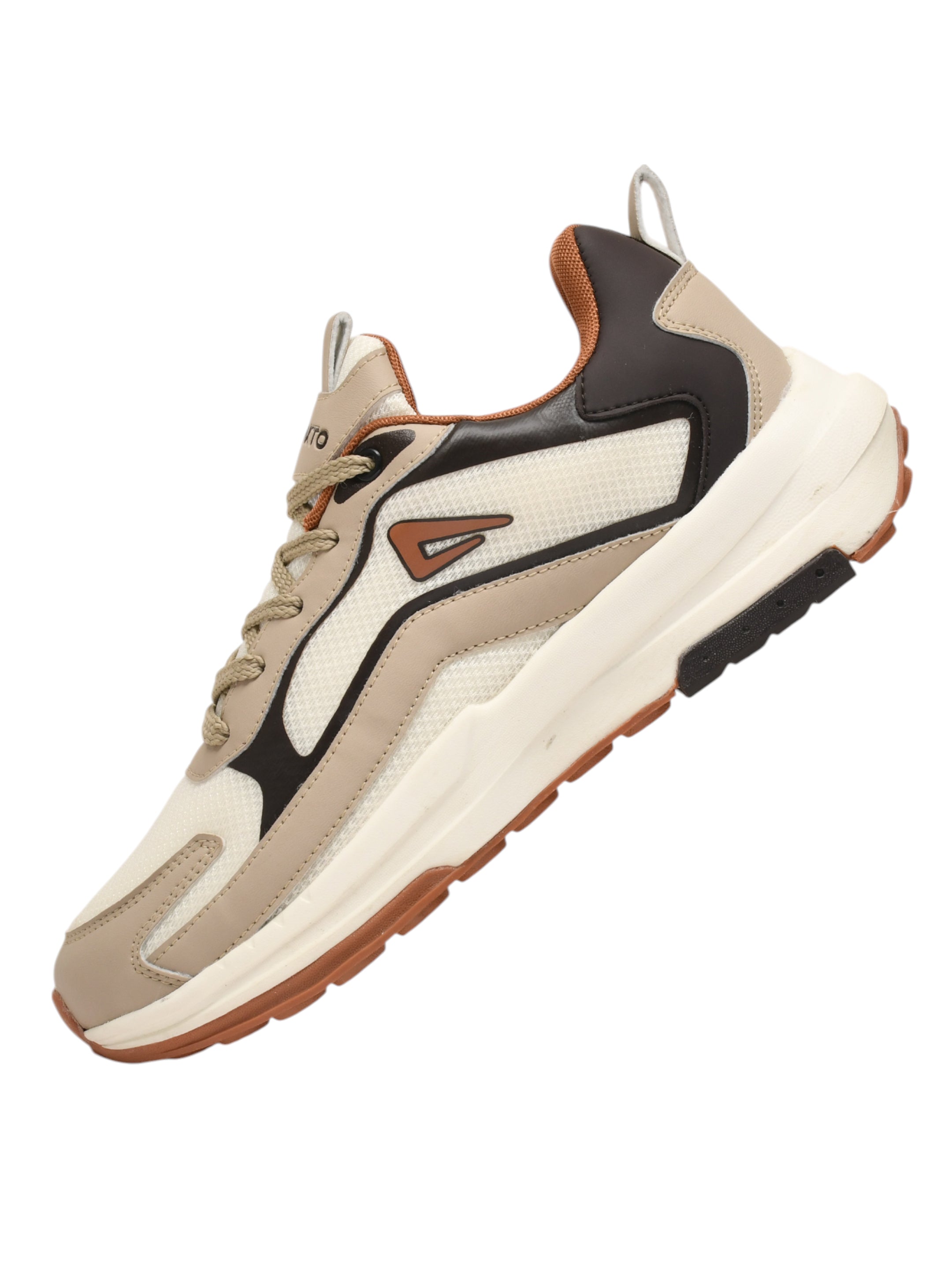 Impakto Retro Sprint Sneakers With Cushioned Insocks For Men AS3267