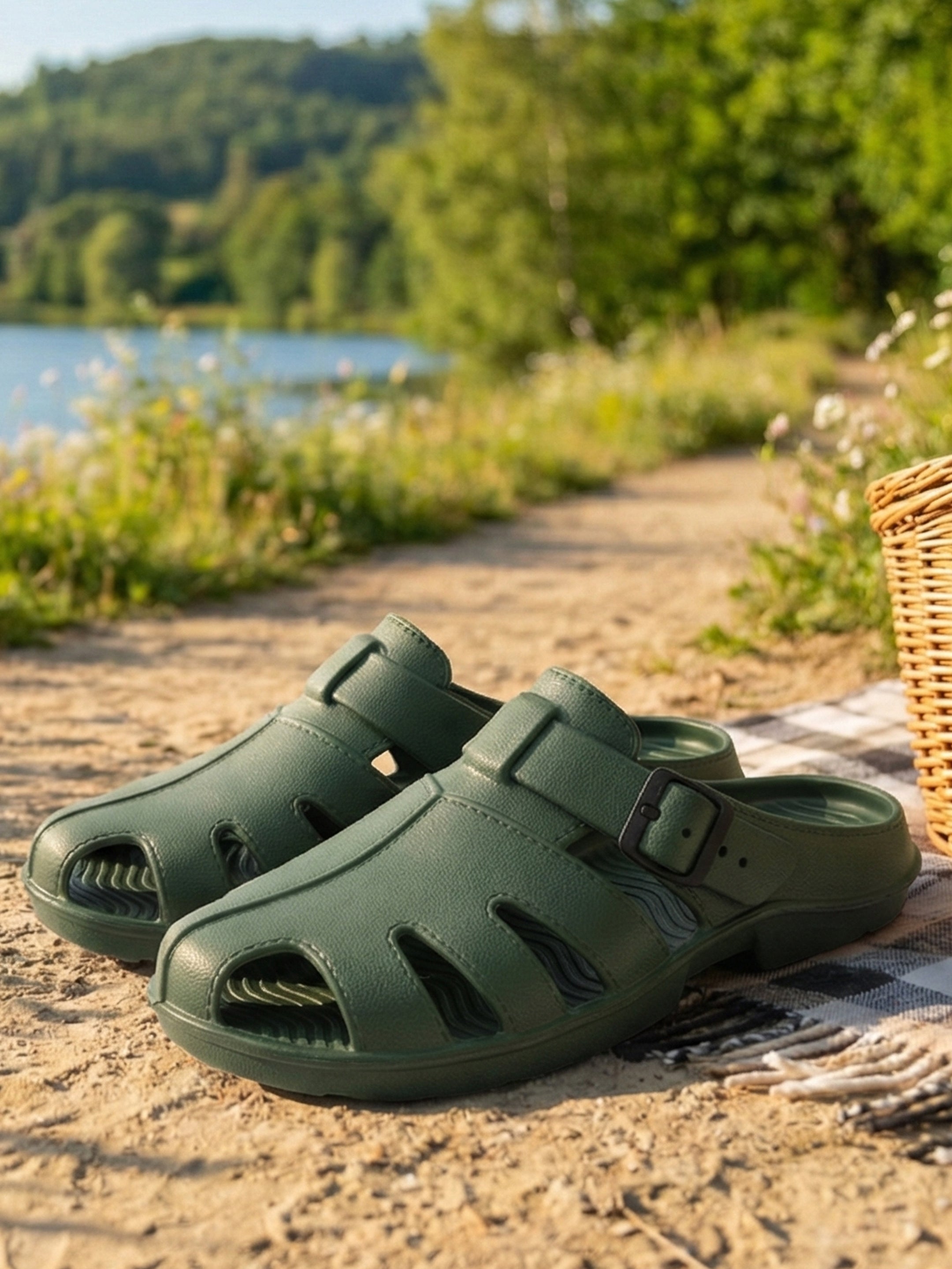 Ajanta Men Slip-On Sandal with Adjustable Buckle