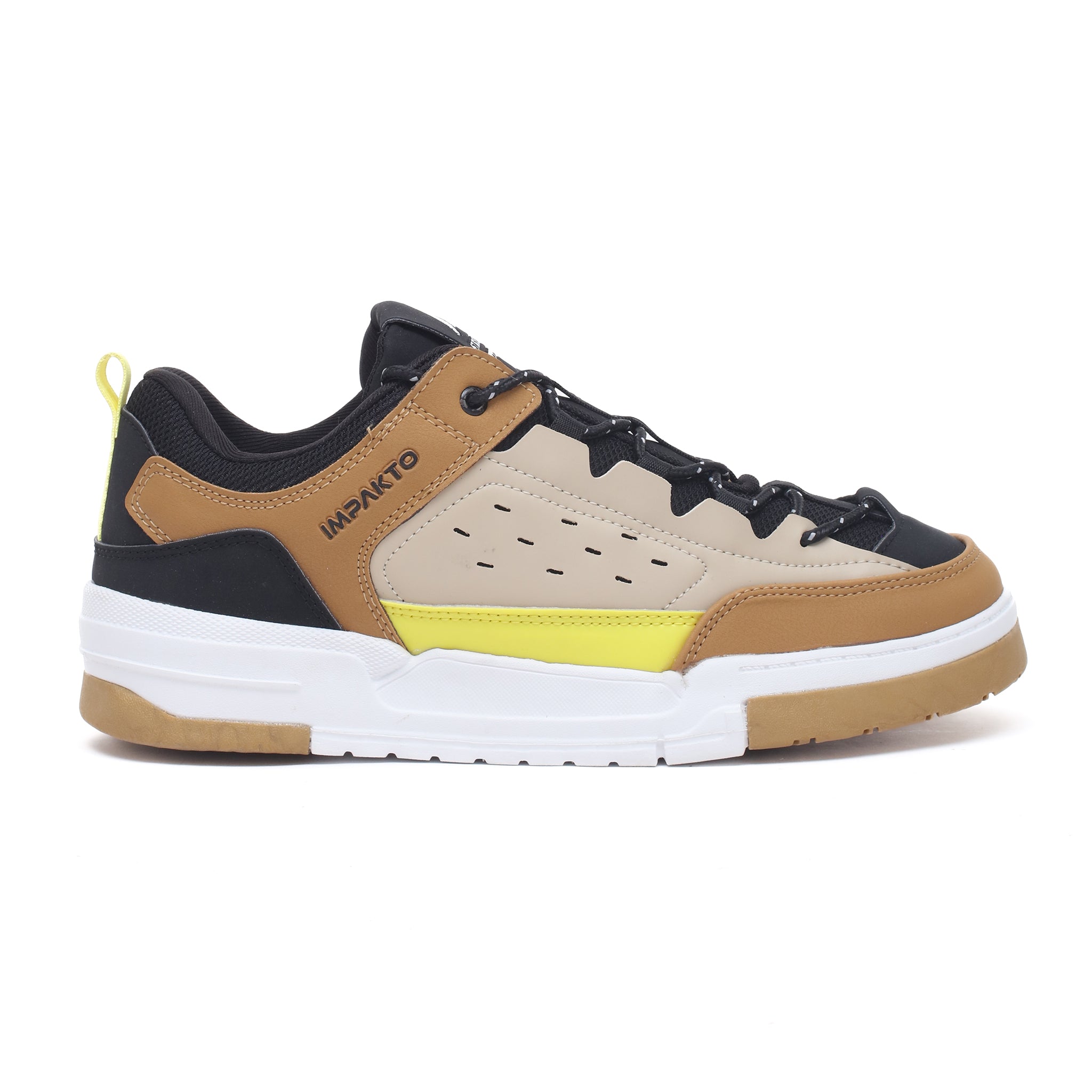 Impakto Men's Trendy Casual Sneaker Shoes, Attractive Rounded Front, Cushioned Insole for Extra comfort, Slip-Resistant Sole