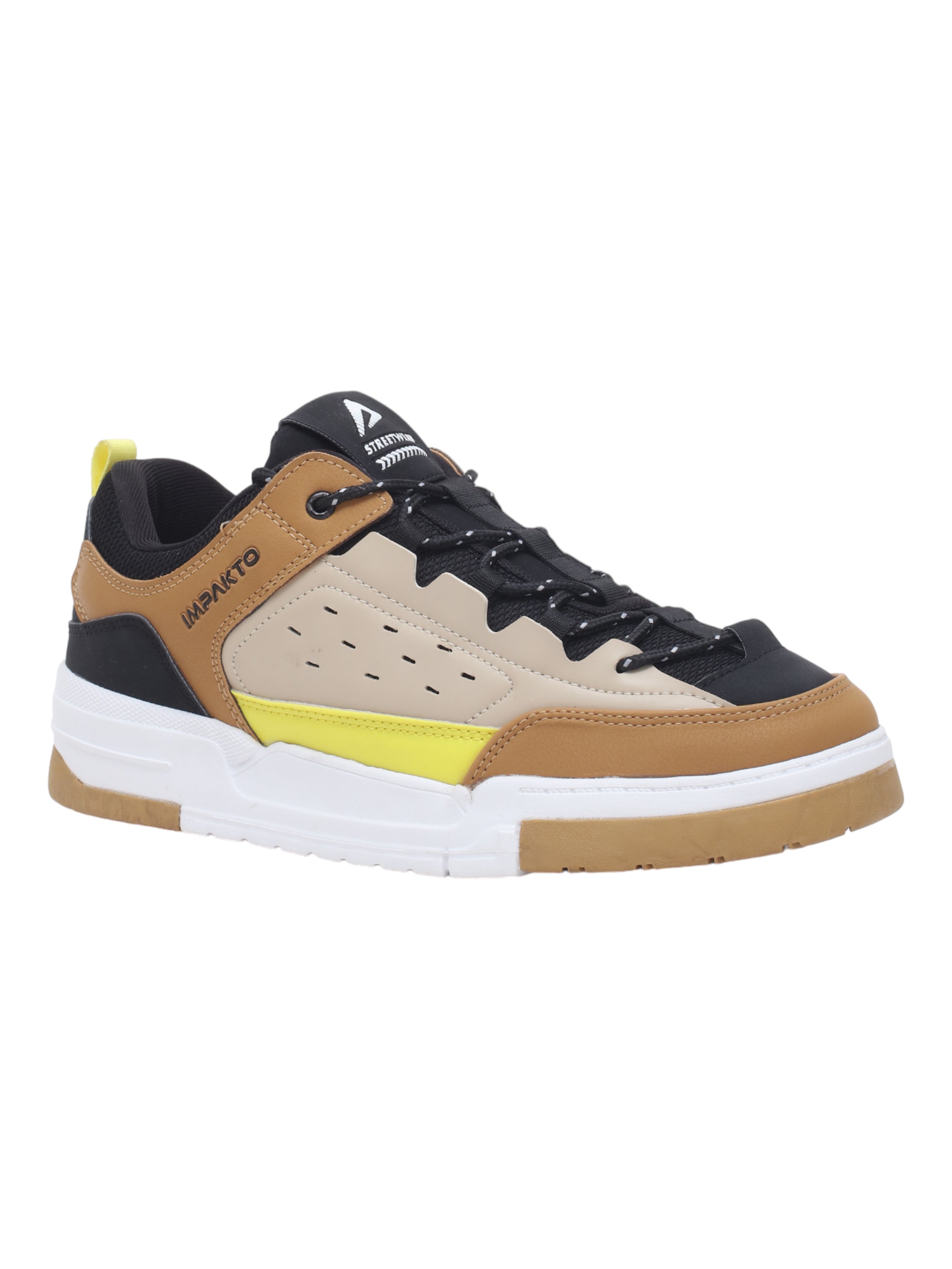 Impakto Men's Trendy Casual Sneaker Shoes, Attractive Rounded Front, Cushioned Insole for Extra comfort, Slip-Resistant Sole
