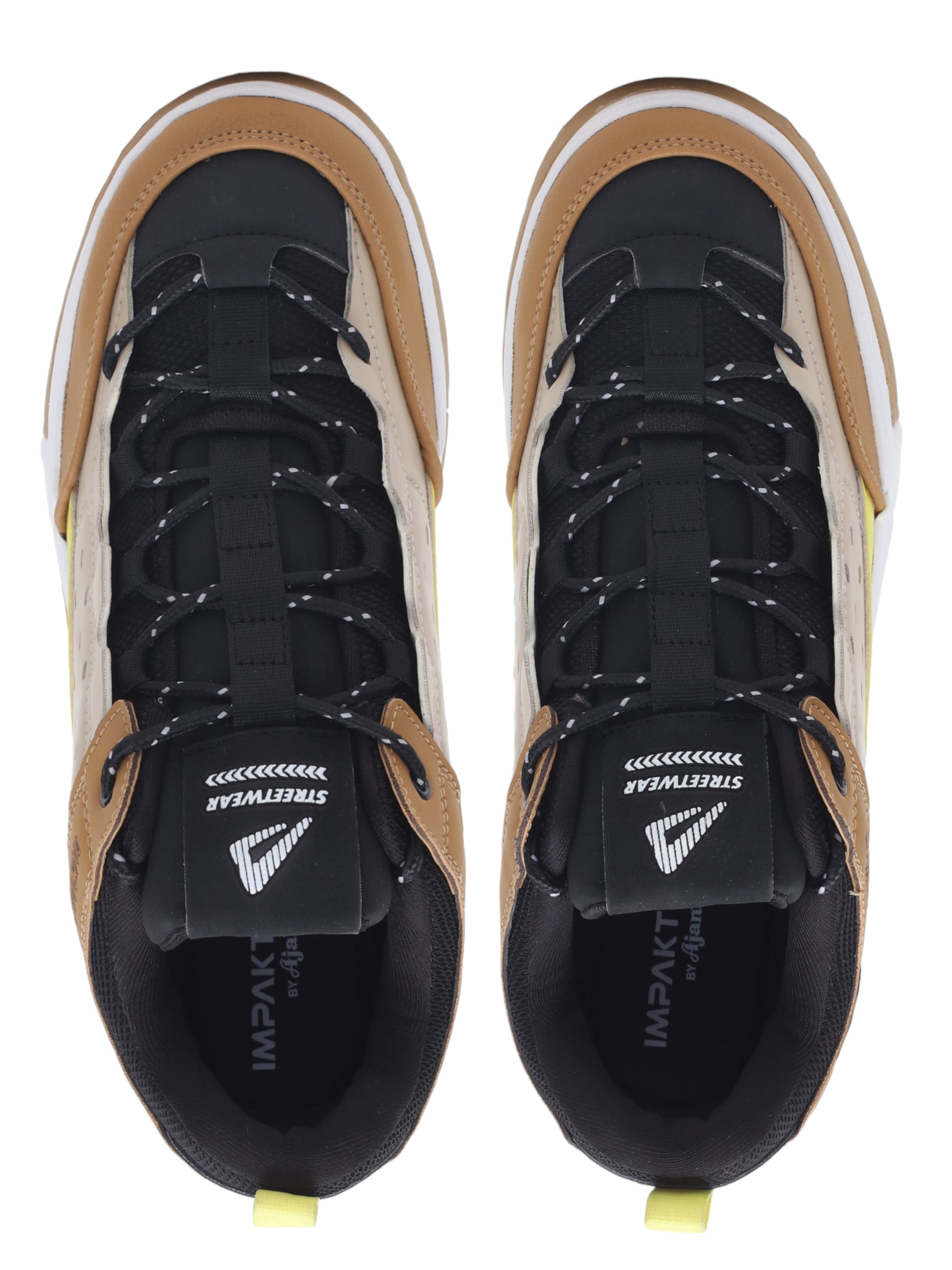 Impakto Men's Trendy Casual Sneaker Shoes, Attractive Rounded Front, Cushioned Insole for Extra comfort, Slip-Resistant Sole