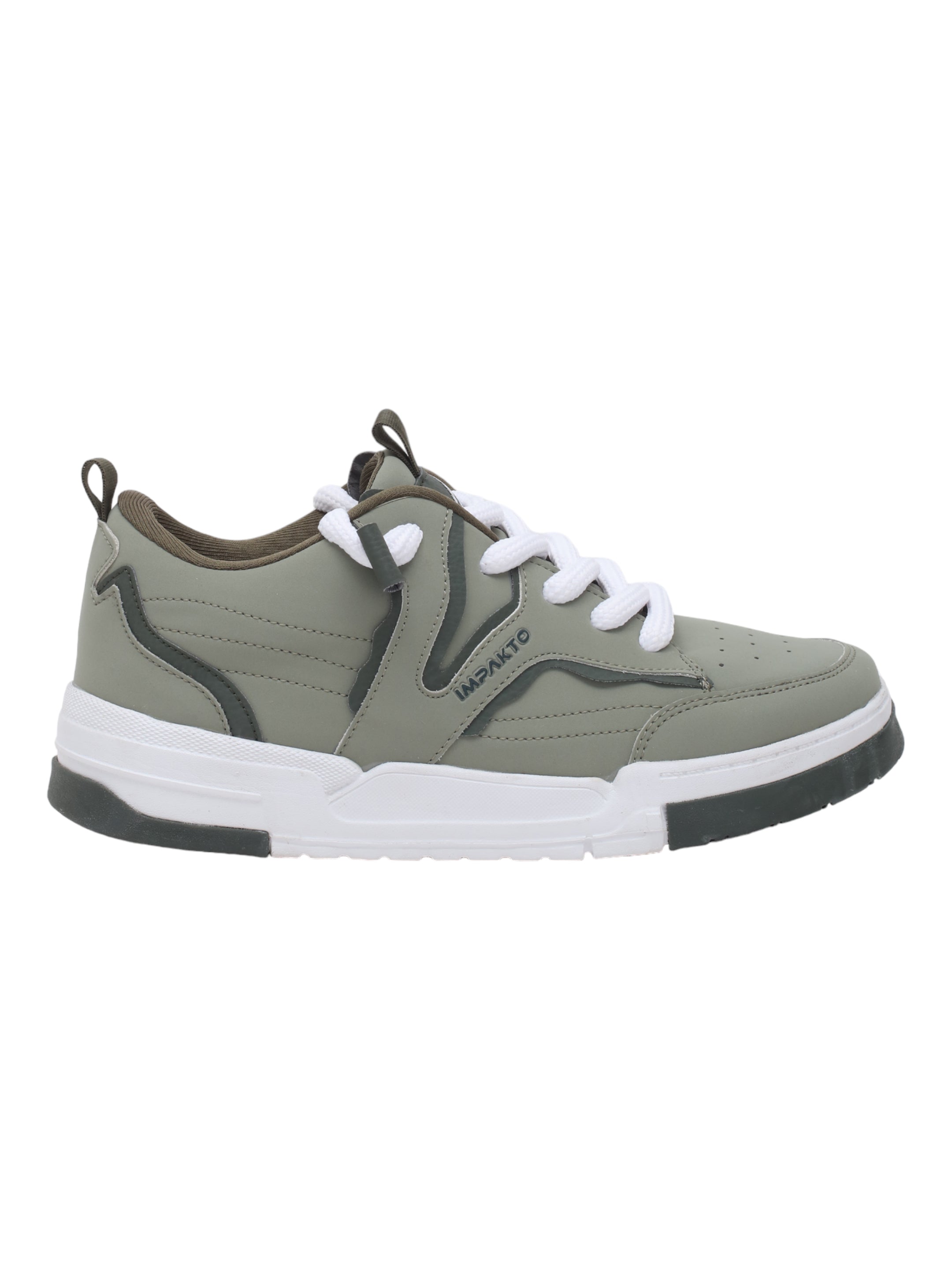 Impakto Men's Fashionable Casual Sneaker Shoes with Synthetic Upper Lightweight Comfortable Mid Top, Extra Soothing Insole & Impact-Resistant Comfort