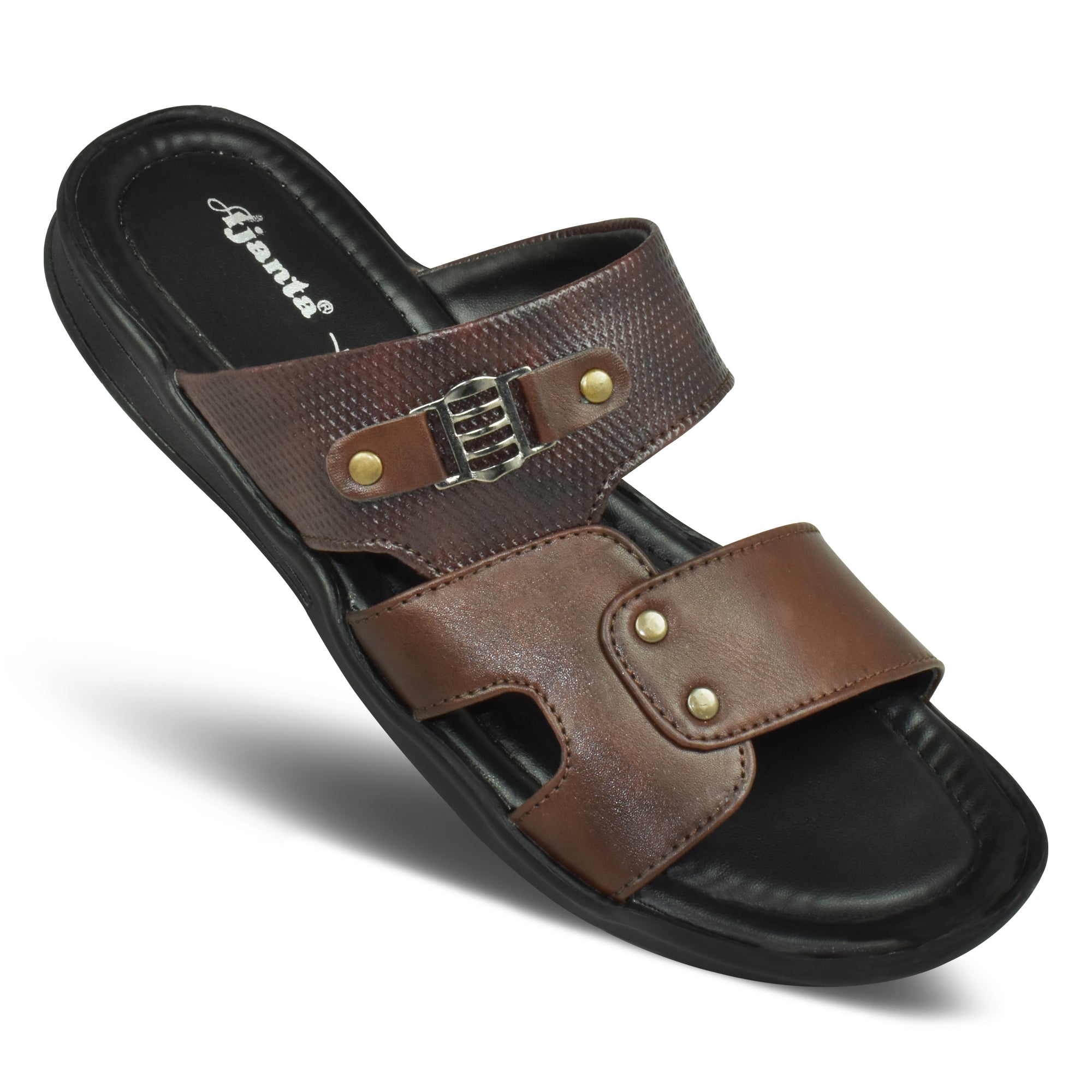 Ajanta Men’s Slip-On Soft Cushioned Sandals