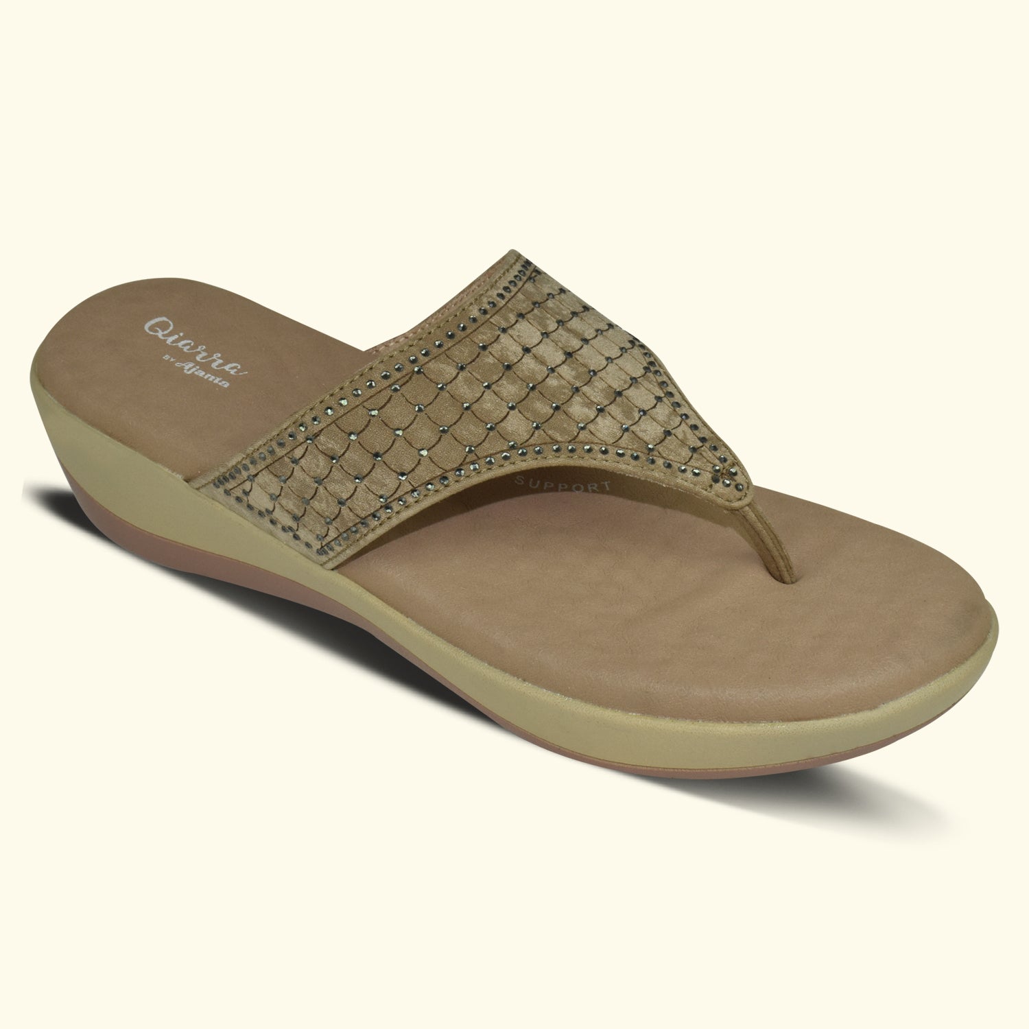 QIARRA Women Flat Sandals for Women|Casual Sandals|Comfortable Ladies Sandal|Flats For Daily Use EL1057