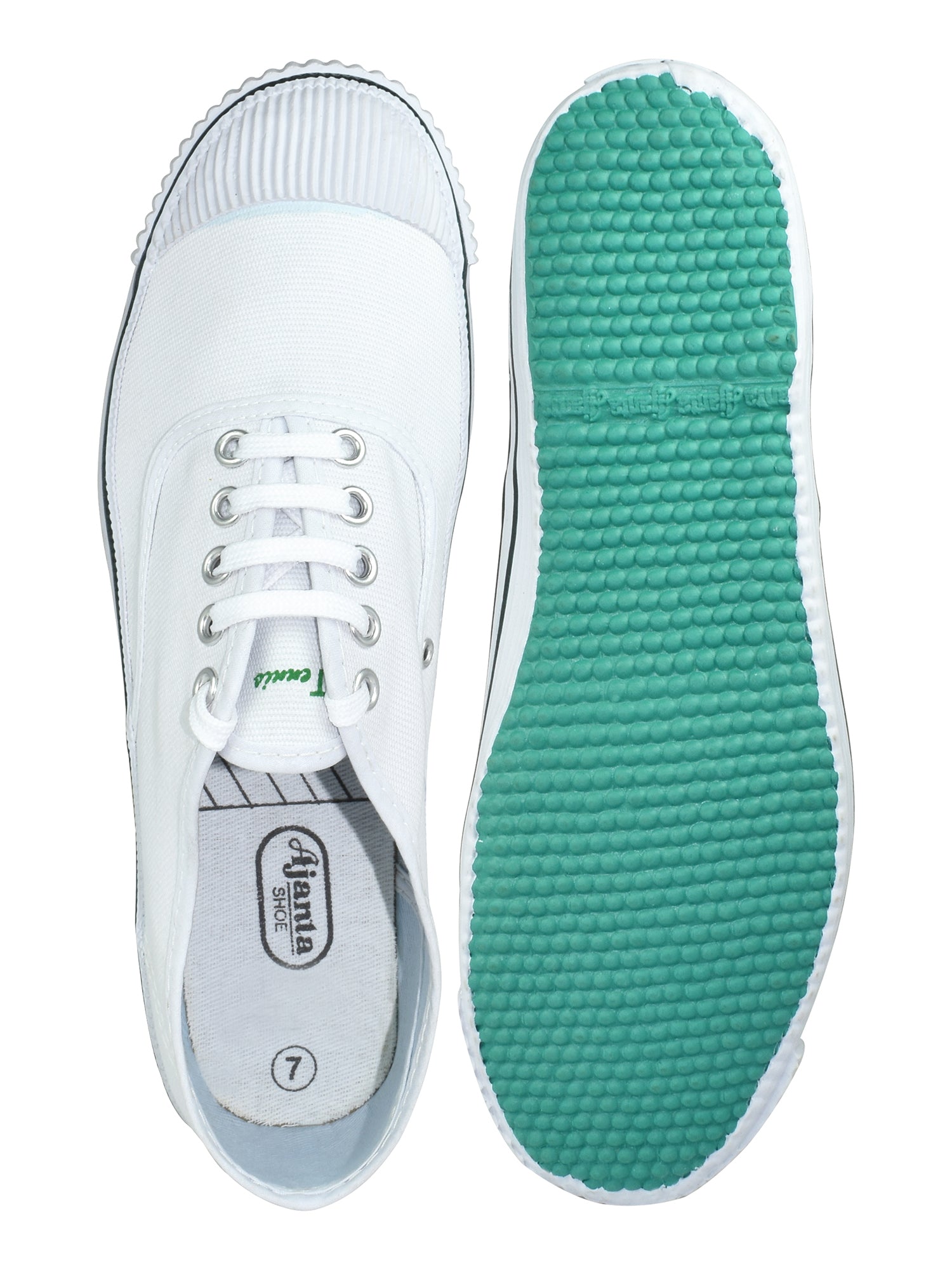 AJANTA Kids Lace-Up White Uniform Shoe BT0004