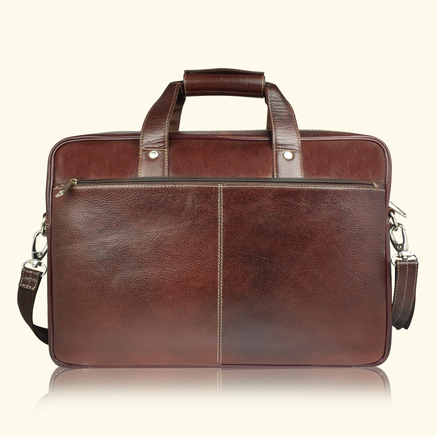 Ajanta Premium Leather Laptop Messenger Bag