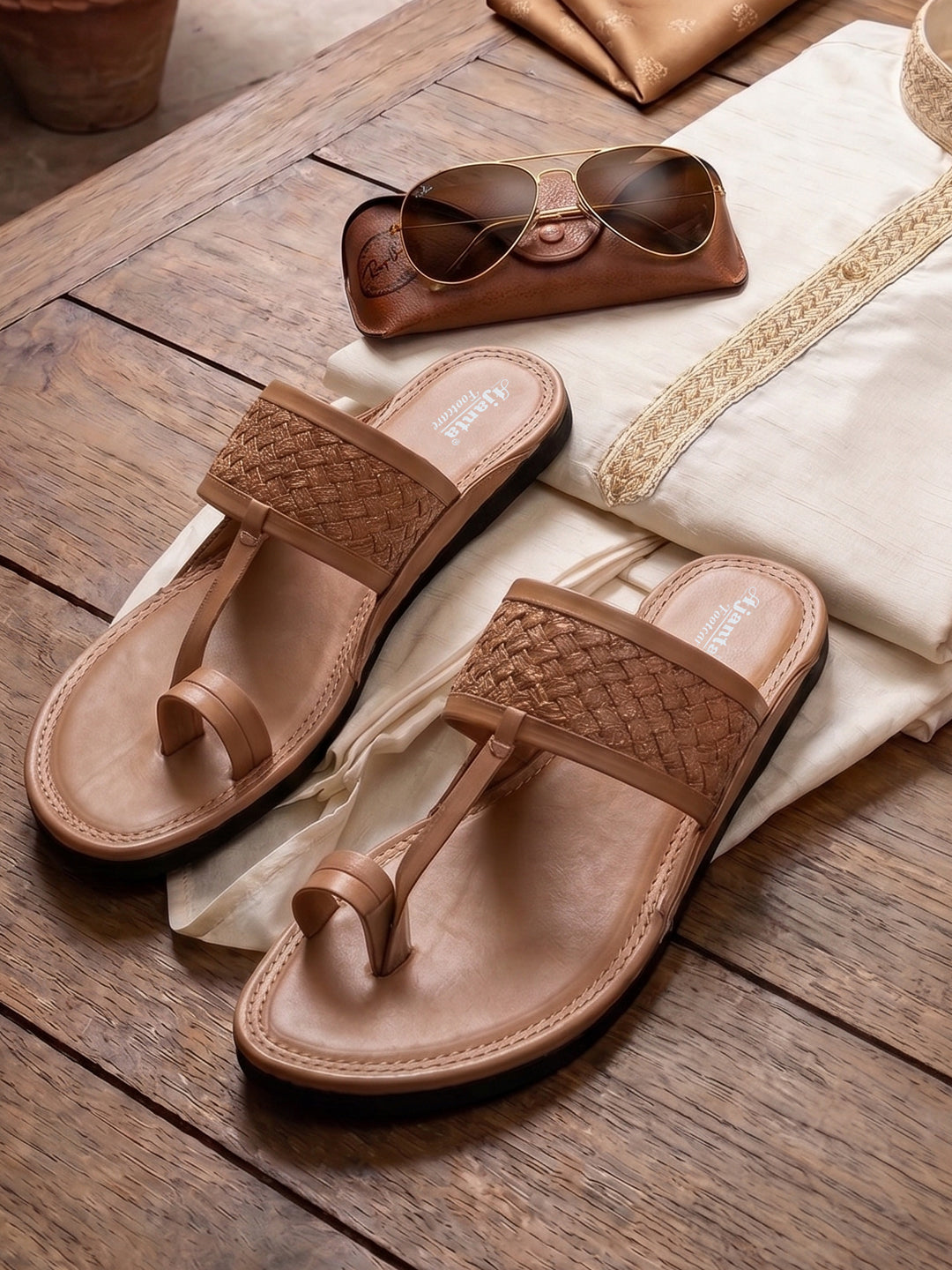 Ajanta Men’s Kolhapuri Slip-On Sandals
