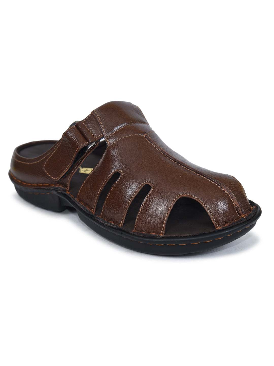 Imperio Brown Genuine Leather Men’s Comfort Sandal