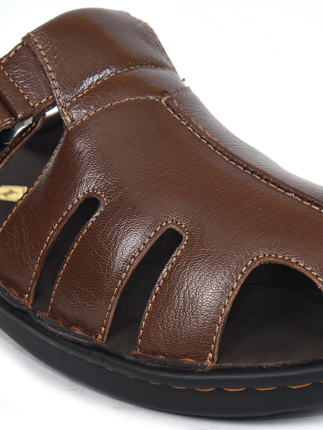 Imperio Brown Genuine Leather Men’s Comfort Sandal