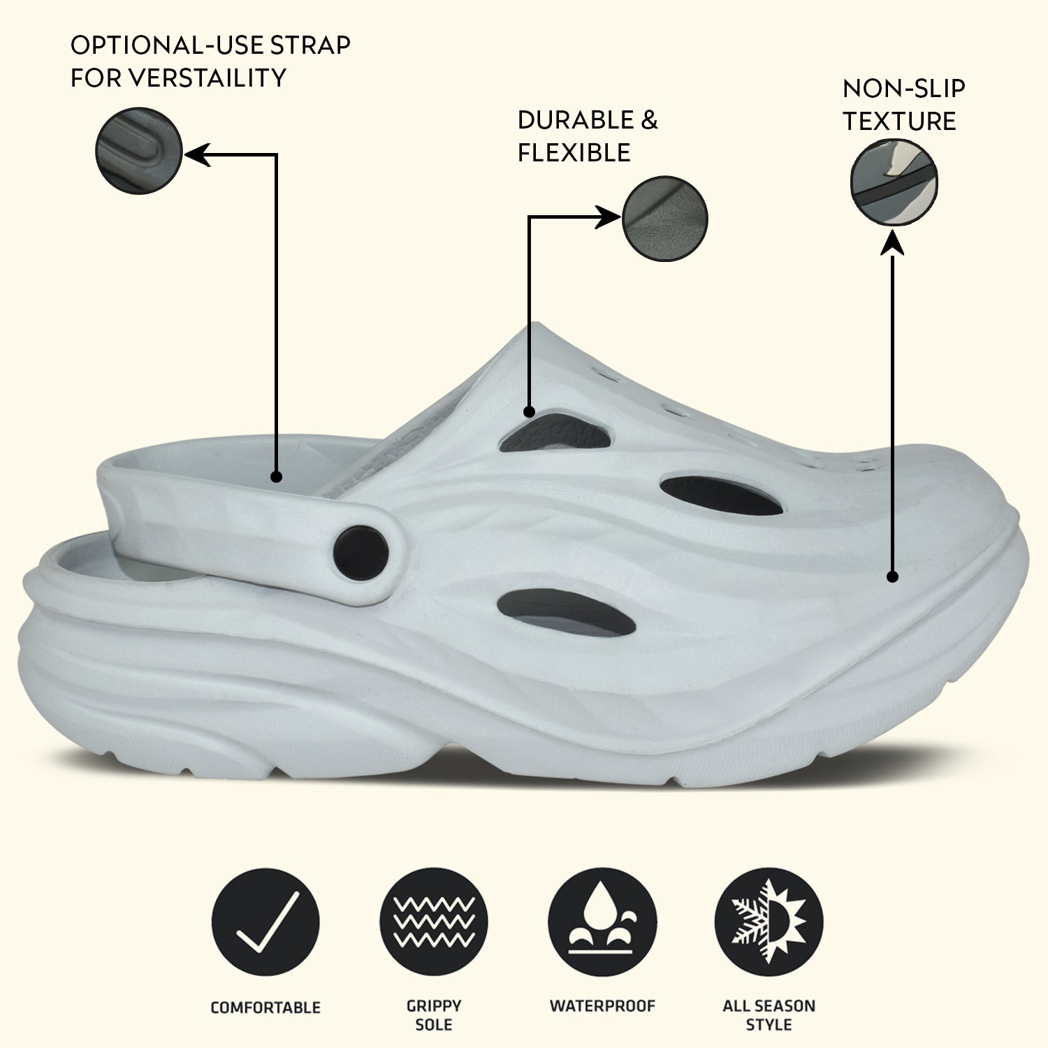 Impakto by Ajanta Men’s Clogs for Lightweight Comfort & Everyday Wear