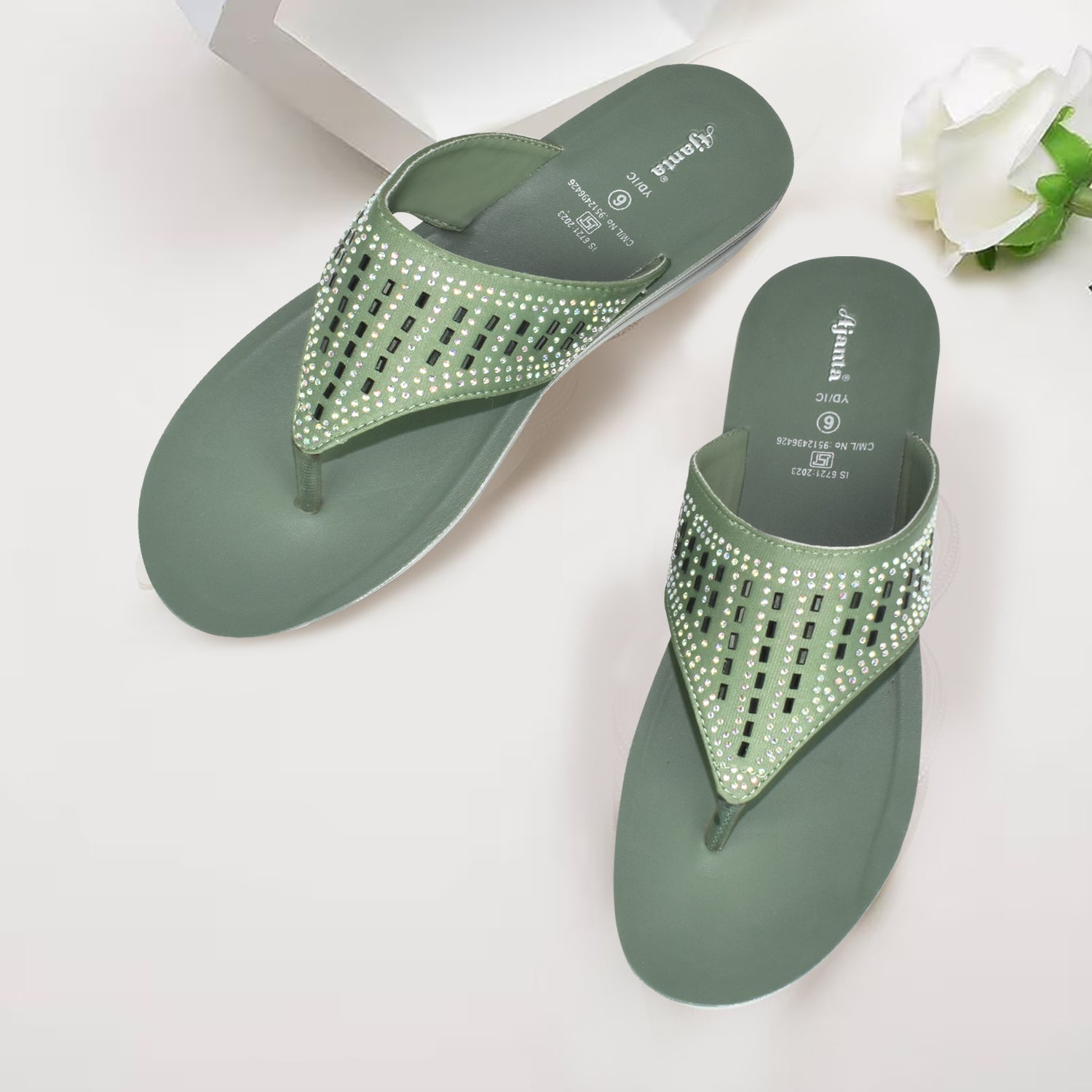 AJANTA Women Slipper| Casual Floaters |Home Use |Daliy-Wear|Anti Slip Outdoor Slipper For Women EL1016